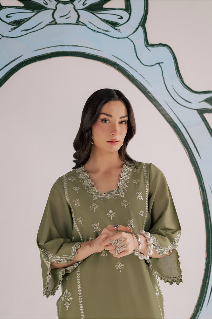  Bismil 2Pc - Embroidered Lawn Dress EverydayEdit26  BATIK   XS / Moss / Pima Lawn-S / Moss / Pima Lawn-M / Moss / Pima Lawn-L / Moss / Pima Lawn-XL / Moss / Pima Lawn