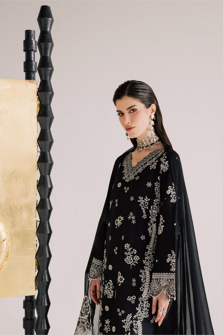  Black Aura 3Pc - Festive Eid Pret BATIKSS26  BATIK   XS / Black / Pima Lawn-S / Black / Pima Lawn-M / Black / Pima Lawn-L / Black / Pima Lawn-XL / Black / Pima Lawn