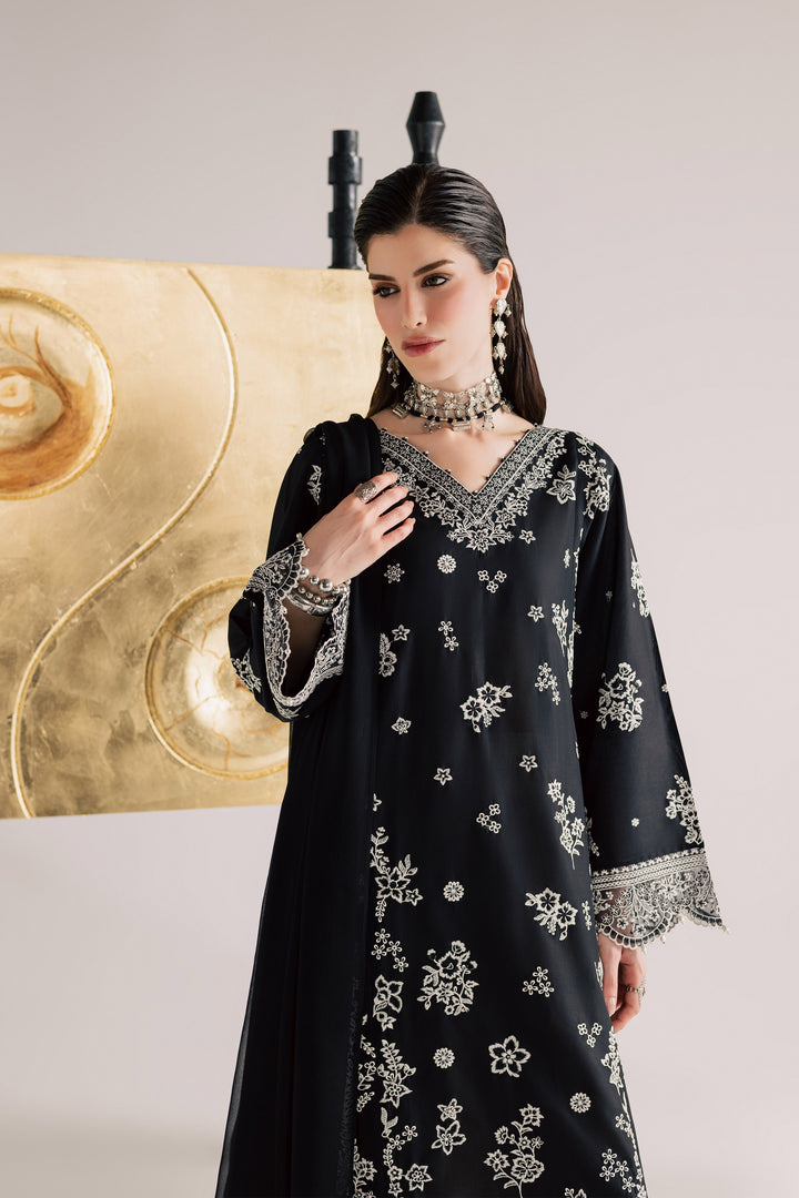  Black Aura 3Pc - Festive Eid Pret BATIKSS26  BATIK   XS / Black / Pima Lawn-S / Black / Pima Lawn-M / Black / Pima Lawn-L / Black / Pima Lawn-XL / Black / Pima Lawn