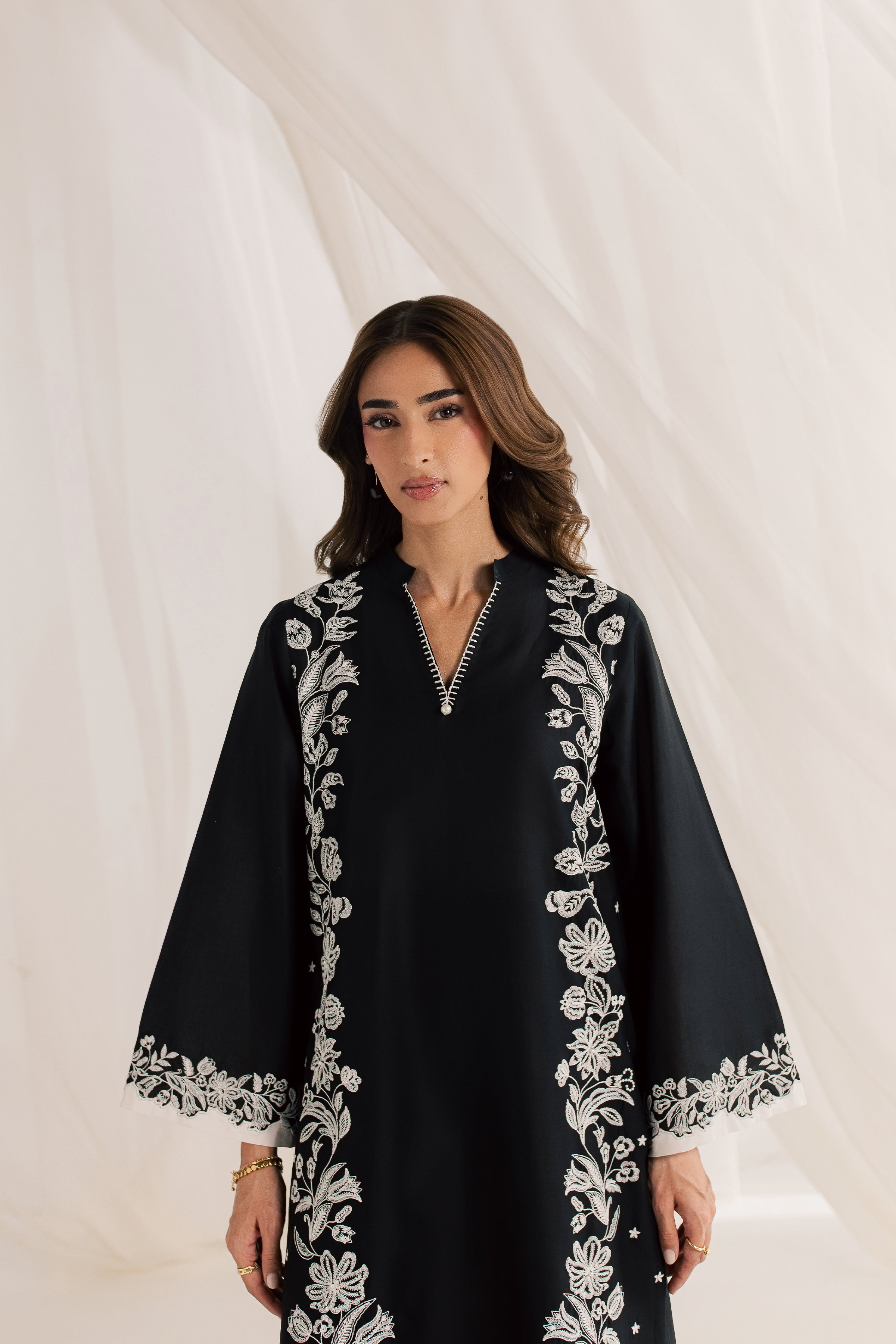  Hazel 2Pc - Embroidered Lawn Dress EverydayEdit26  BATIK   XS / Black / Pima Lawn-S / Black / Pima Lawn-M / Black / Pima Lawn-L / Black / Pima Lawn-XL / Black / Pima Lawn