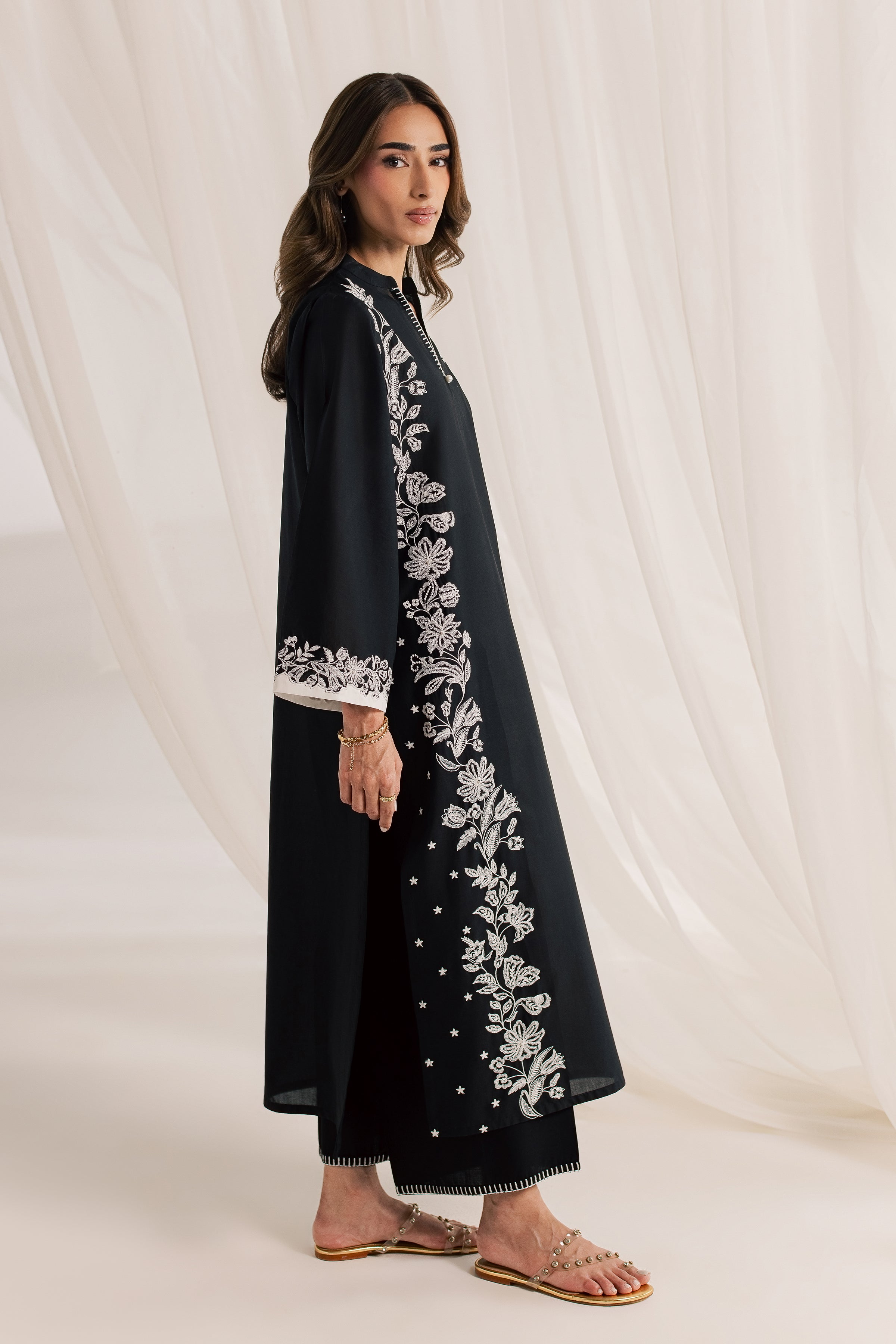  Hazel 2Pc - Embroidered Lawn Dress EverydayEdit26  BATIK   XS / Black / Pima Lawn-S / Black / Pima Lawn-M / Black / Pima Lawn-L / Black / Pima Lawn-XL / Black / Pima Lawn