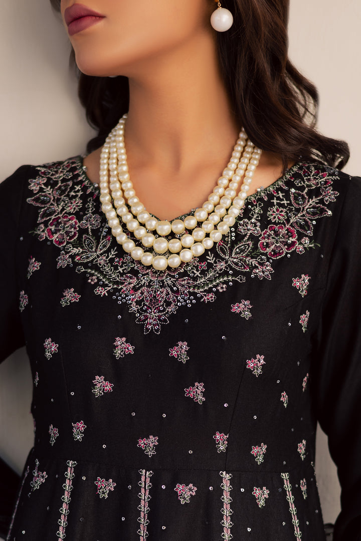  Black Mastani 3Pc - Embroidered Karandi Dress BATIK WINTER PRET 2025  BATIK   XS / Black / Karandi-S / Black / Karandi-M / Black / Karandi-L / Black / Karandi-XL / Black / Karandi