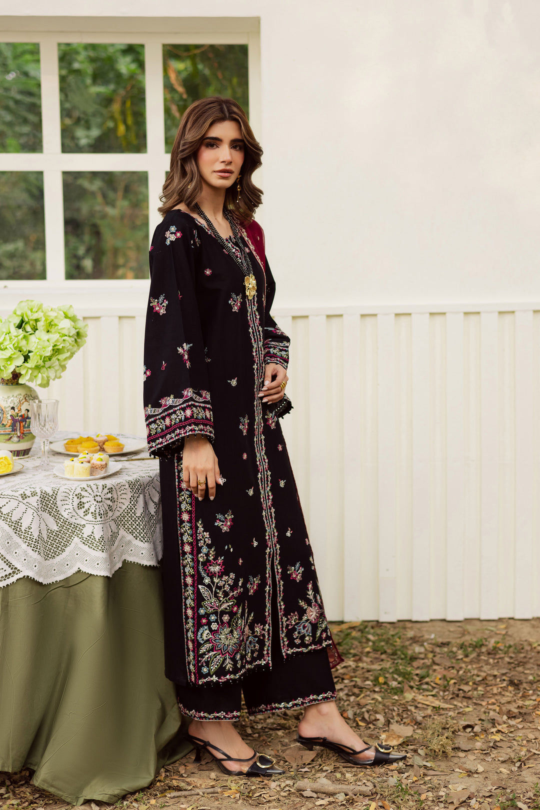  Black Musk 3Pc - Embroidered Khaddar Dress BATIK WINTER PRET 2025  BATIK   XS / Black / Khaddar-S / Black / Khaddar-M / Black / Khaddar-L / Black / Khaddar-XL / Black / Khaddar