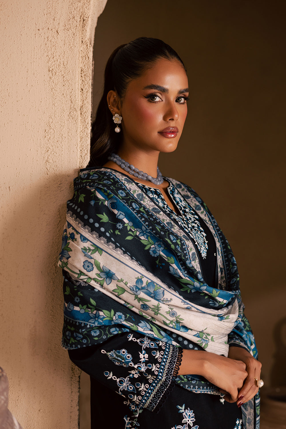  Black Riva 3Pc - Embroidered Khaddar Dress BATIK WINTER PRET 2025  BATIK   XS / Black / Khaddar-S / Black / Khaddar-M / Black / Khaddar-L / Black / Khaddar-XL / Black / Khaddar