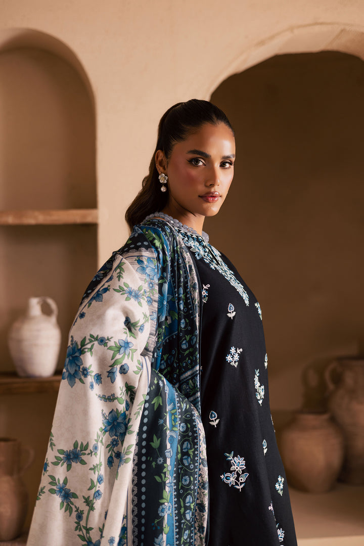  Black Riva 3Pc - Embroidered Khaddar Dress BATIK WINTER PRET 2025  BATIK   XS / Black / Khaddar-S / Black / Khaddar-M / Black / Khaddar-L / Black / Khaddar-XL / Black / Khaddar