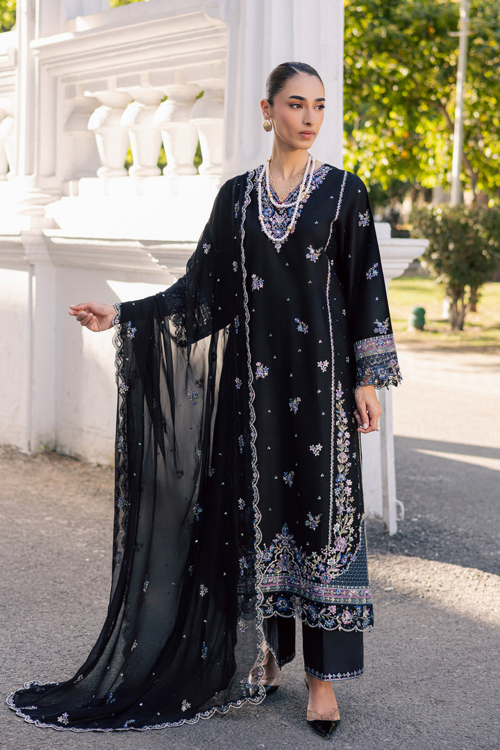  Black Ziva 3Pc - Festive Embroidered Lawn BATIKSS26  BATIK   XS / Black / Pima Lawn-S / Black / Pima Lawn-M / Black / Pima Lawn-L / Black / Pima Lawn-XL / Black / Pima Lawn