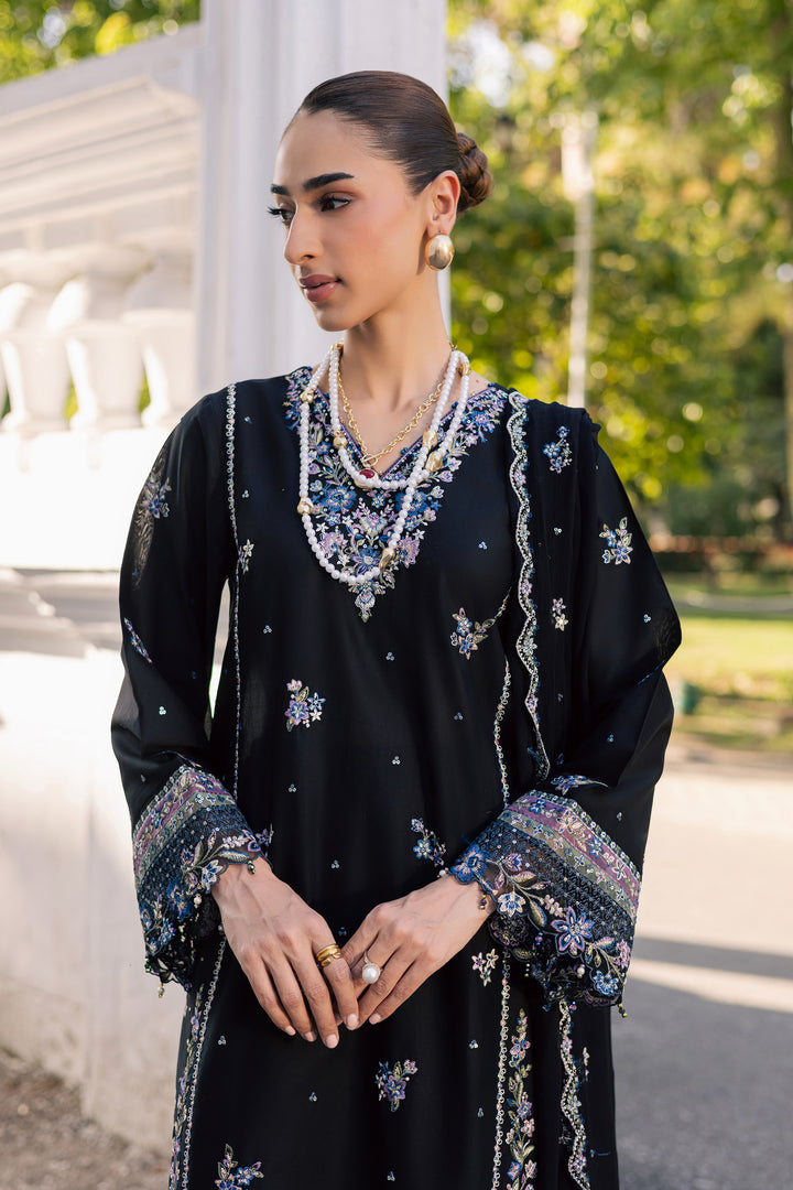  Black Ziva 3Pc - Festive Embroidered Lawn BATIKSS26  BATIK   XS / Black / Pima Lawn-S / Black / Pima Lawn-M / Black / Pima Lawn-L / Black / Pima Lawn-XL / Black / Pima Lawn