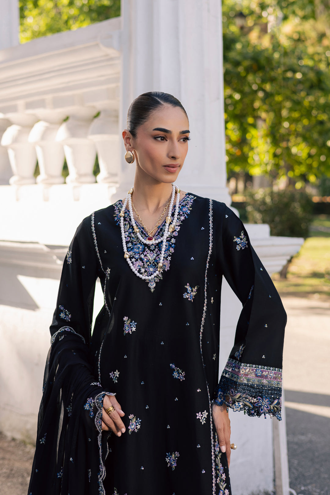  Black Ziva 3Pc - Festive Embroidered Lawn BATIKSS26  BATIK   XS / Black / Pima Lawn-S / Black / Pima Lawn-M / Black / Pima Lawn-L / Black / Pima Lawn-XL / Black / Pima Lawn