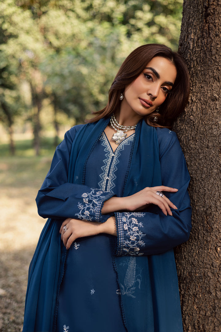  Blue Amal 3Pc - Embroidered Khaddar Dress BATIK WINTER PRET 2025  BATIK   XS / Poseidon / Khaddar-S / Poseidon / Khaddar-M / Poseidon / Khaddar-L / Poseidon / Khaddar-XL / Poseidon / Khaddar