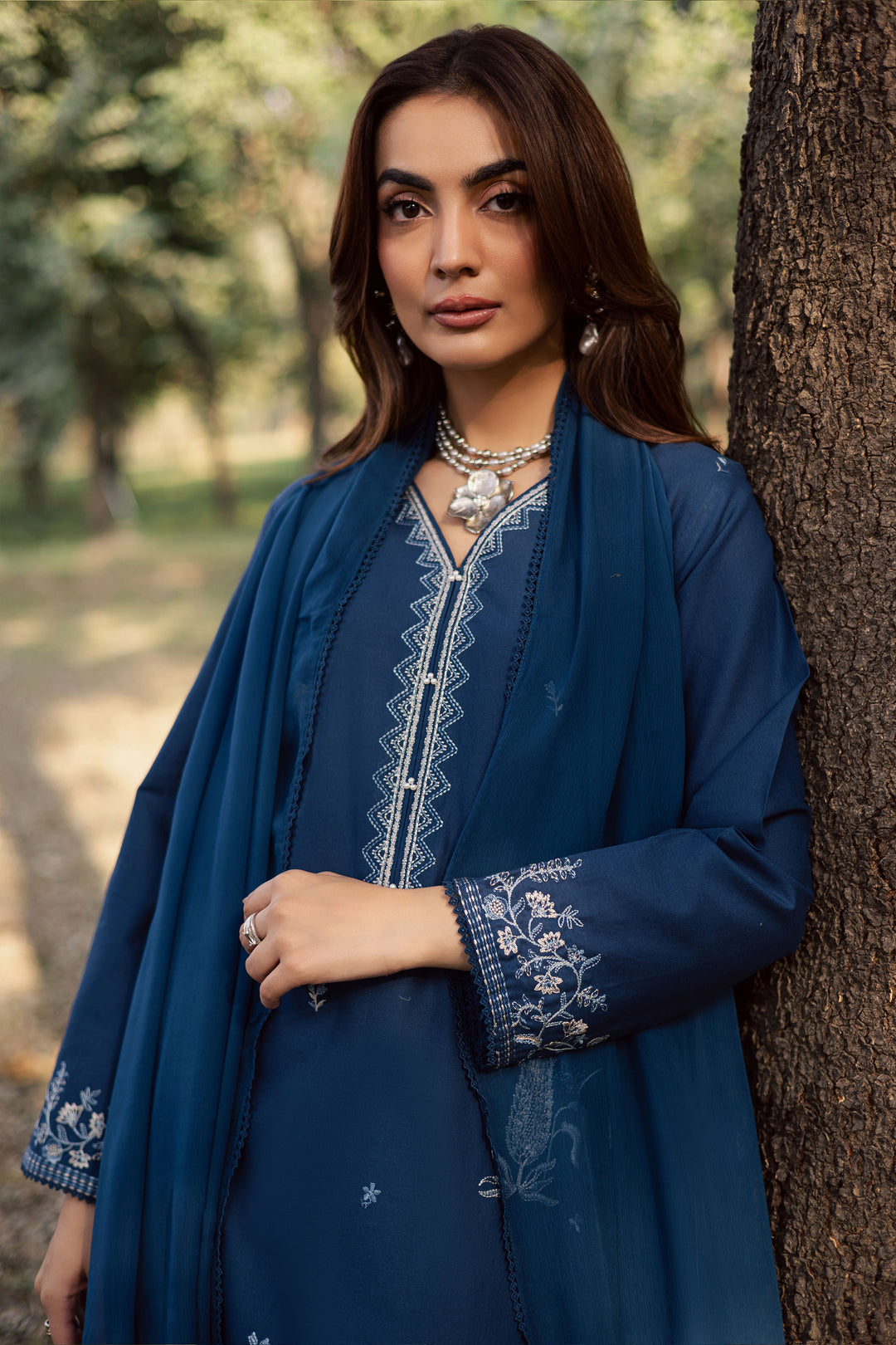  Blue Amal 3Pc - Embroidered Khaddar Dress BATIK WINTER PRET 2025  BATIK   XS / Poseidon / Khaddar-S / Poseidon / Khaddar-M / Poseidon / Khaddar-L / Poseidon / Khaddar-XL / Poseidon / Khaddar