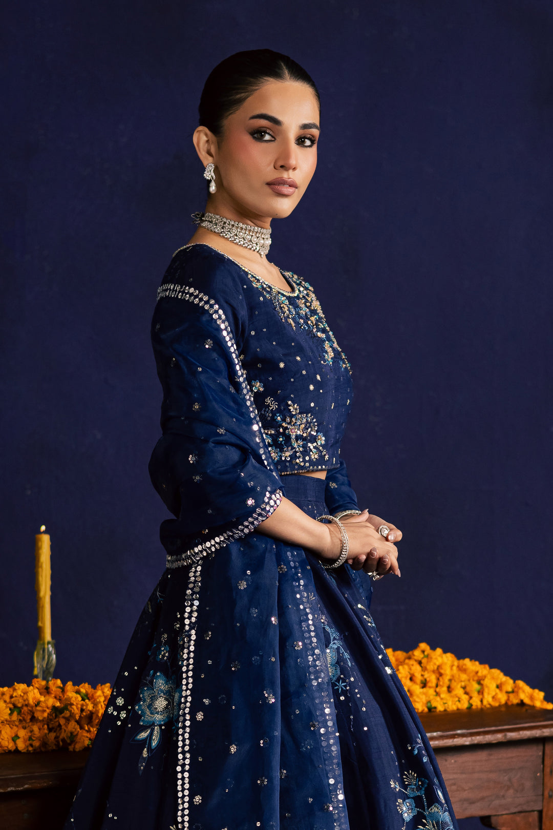  Blue Crush 3Pc- Wedding Formal Dress BATIKSTUDIO2025  BATIK   S / Blue / Raw Silk-M / Blue / Raw Silk-L / Blue / Raw Silk