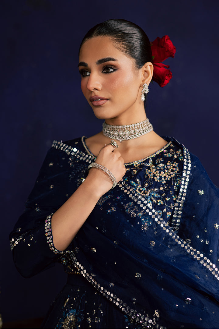  Blue Crush 3Pc- Wedding Formal Dress BATIKSTUDIO2025  BATIK   S / Blue / Raw Silk-M / Blue / Raw Silk-L / Blue / Raw Silk