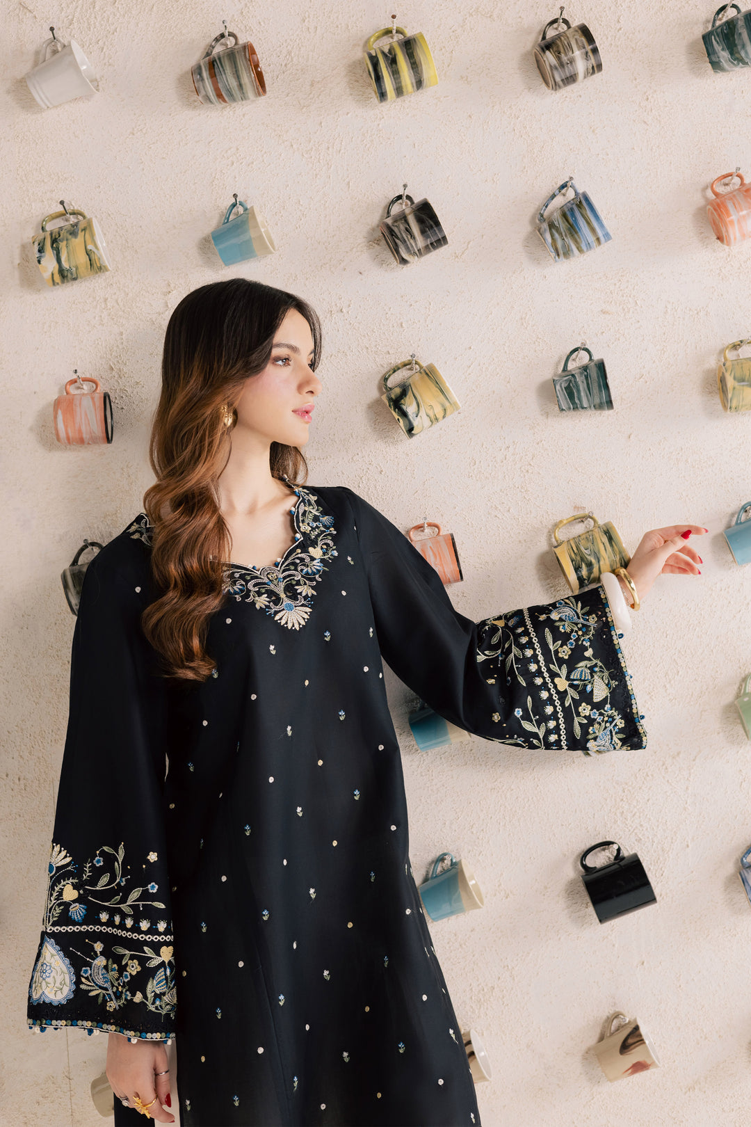  Blue Jay 2Pc - Embroidered Lawn Dress EverydayEdit26  BATIK   XS / Black / Pima Lawn-S / Black / Pima Lawn-M / Black / Pima Lawn-L / Black / Pima Lawn-XL / Black / Pima Lawn