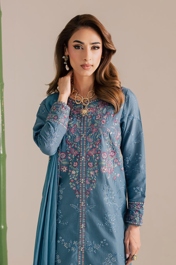  Blue Kaavish 3Pc - Embroidered Khaddar Dress BATIK WINTER PRET 2025  BATIK   XS / Aegean Blue / Khaddar-S / Aegean Blue / Khaddar-M / Aegean Blue / Khaddar-L / Aegean Blue / Khaddar-XL / Aegean Blue / Khaddar