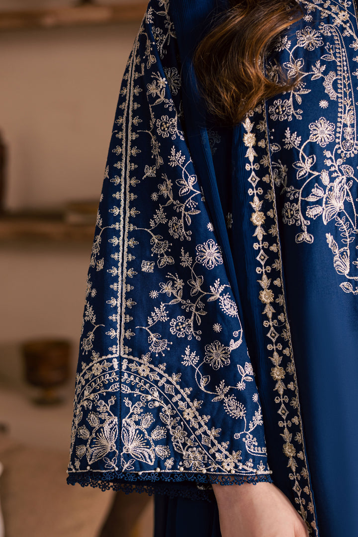  Blue Pashmina 3Pc - Embroidered Khaddar Dress BATIK WINTER PRET 2025  BATIK   XS / Blue / Khaddar-S / Blue / Khaddar-M / Blue / Khaddar-L / Blue / Khaddar-XL / Blue / Khaddar