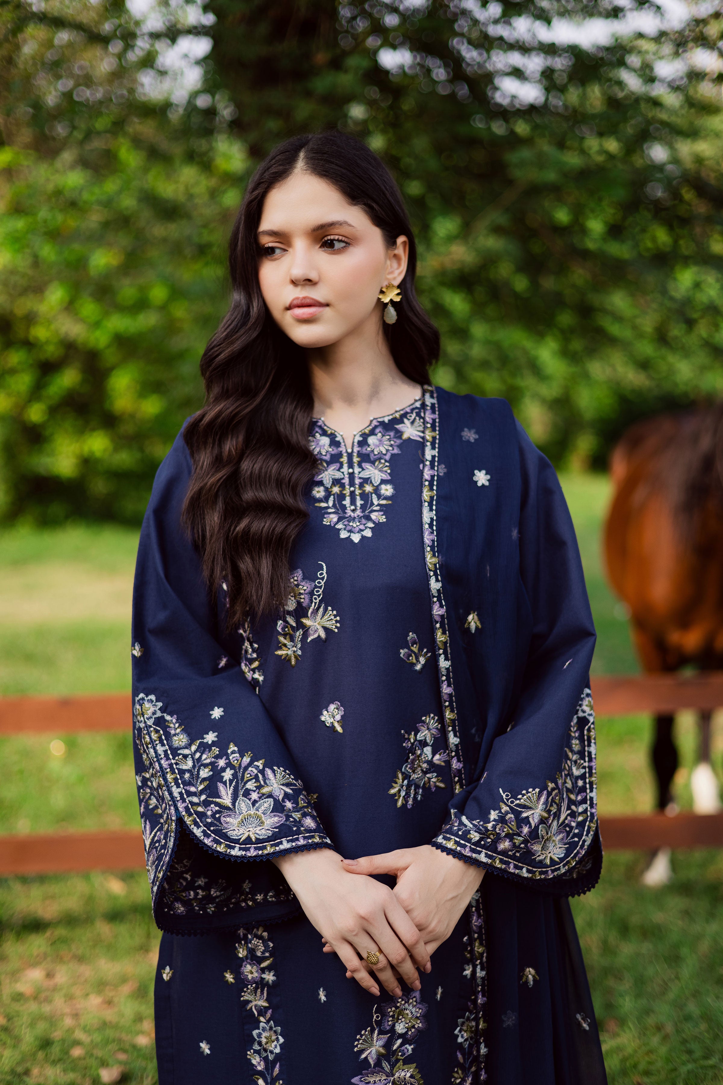  Blue Rush 3Pc - Embroidered Khaddar Dress BATIK WINTER PRET 2025  BATIK   XS / Midnight Blue / Khaddar-S / Midnight Blue / Khaddar-M / Midnight Blue / Khaddar-L / Midnight Blue / Khaddar-XL / Midnight Blue / Khaddar