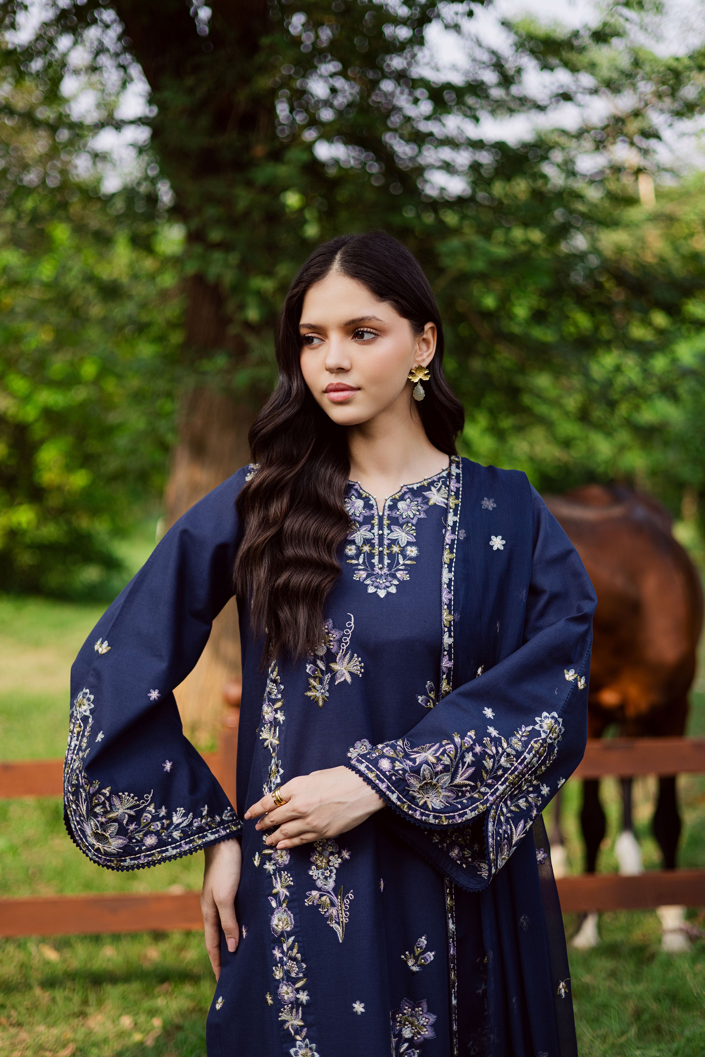  Blue Rush 3Pc - Embroidered Khaddar Dress BATIK WINTER PRET 2025  BATIK   XS / Midnight Blue / Khaddar-S / Midnight Blue / Khaddar-M / Midnight Blue / Khaddar-L / Midnight Blue / Khaddar-XL / Midnight Blue / Khaddar