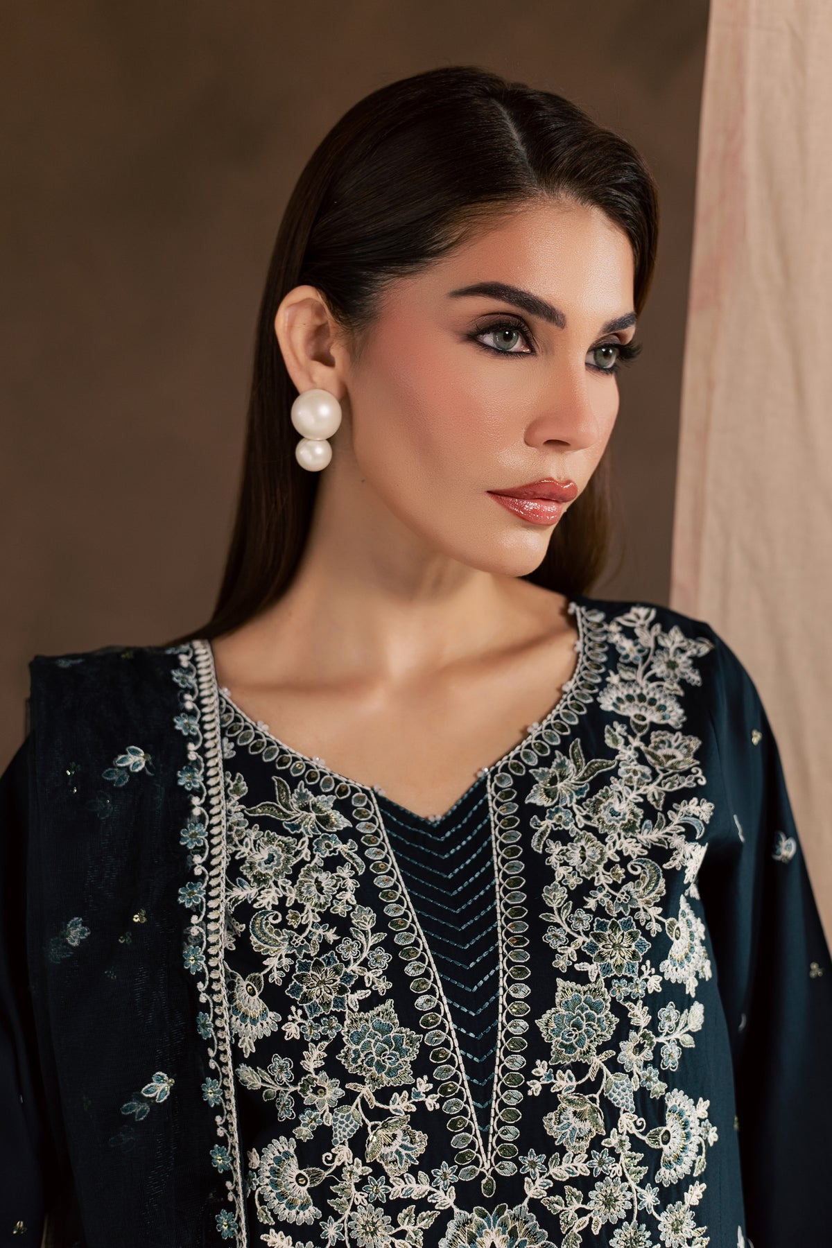 Blue Sabiha 3Pc - Embroidered Cambric Pret PRETAW2026  BATIK   XS / Blueberry Blue / Cambric