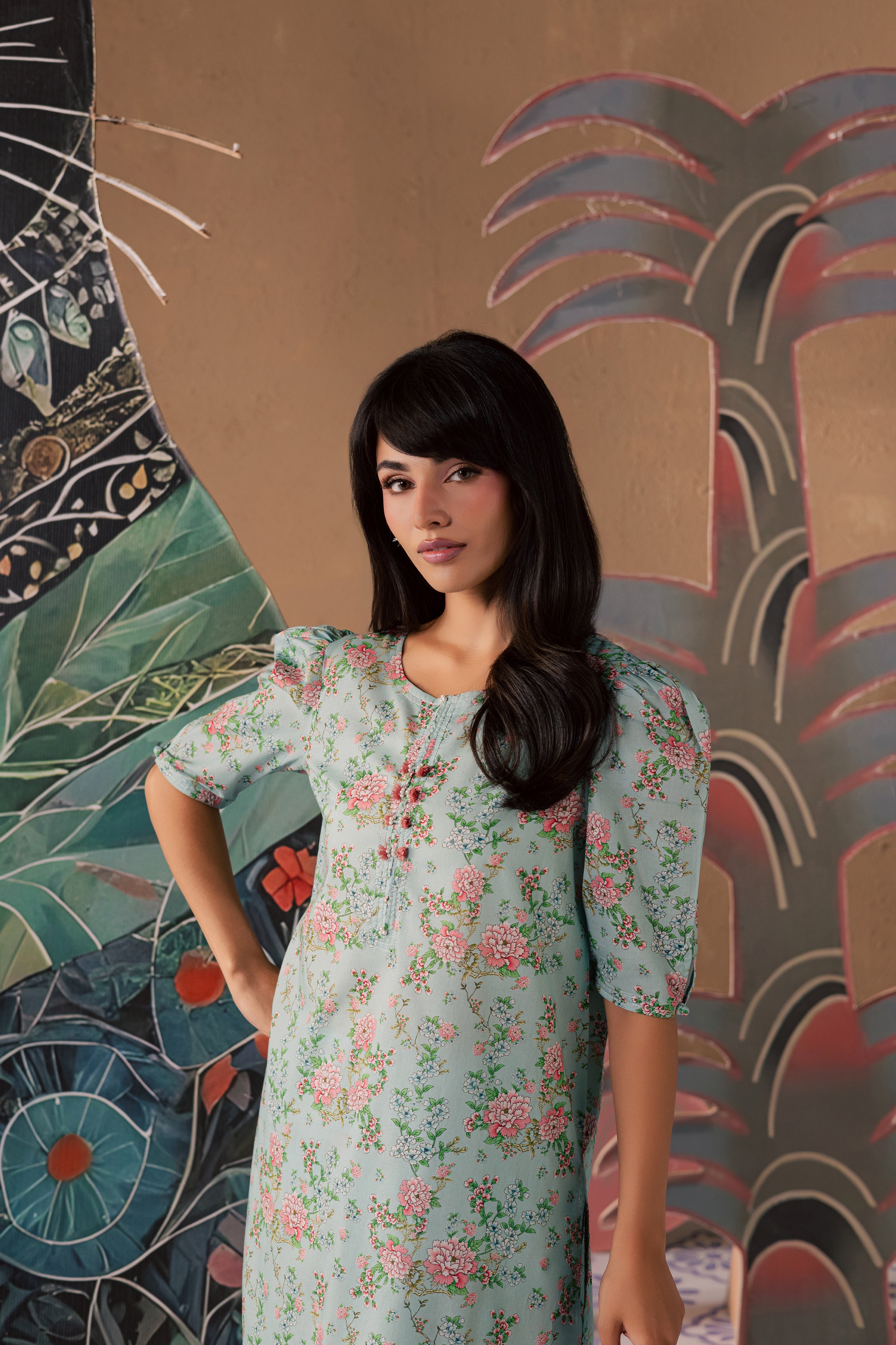  Blue Zerin 2Pc - Printed Lawn Dress BATIKSS26  BATIK   XS / Sky Blue / Lawn-S / Sky Blue / Lawn-M / Sky Blue / Lawn-L / Sky Blue / Lawn-XL / Sky Blue / Lawn