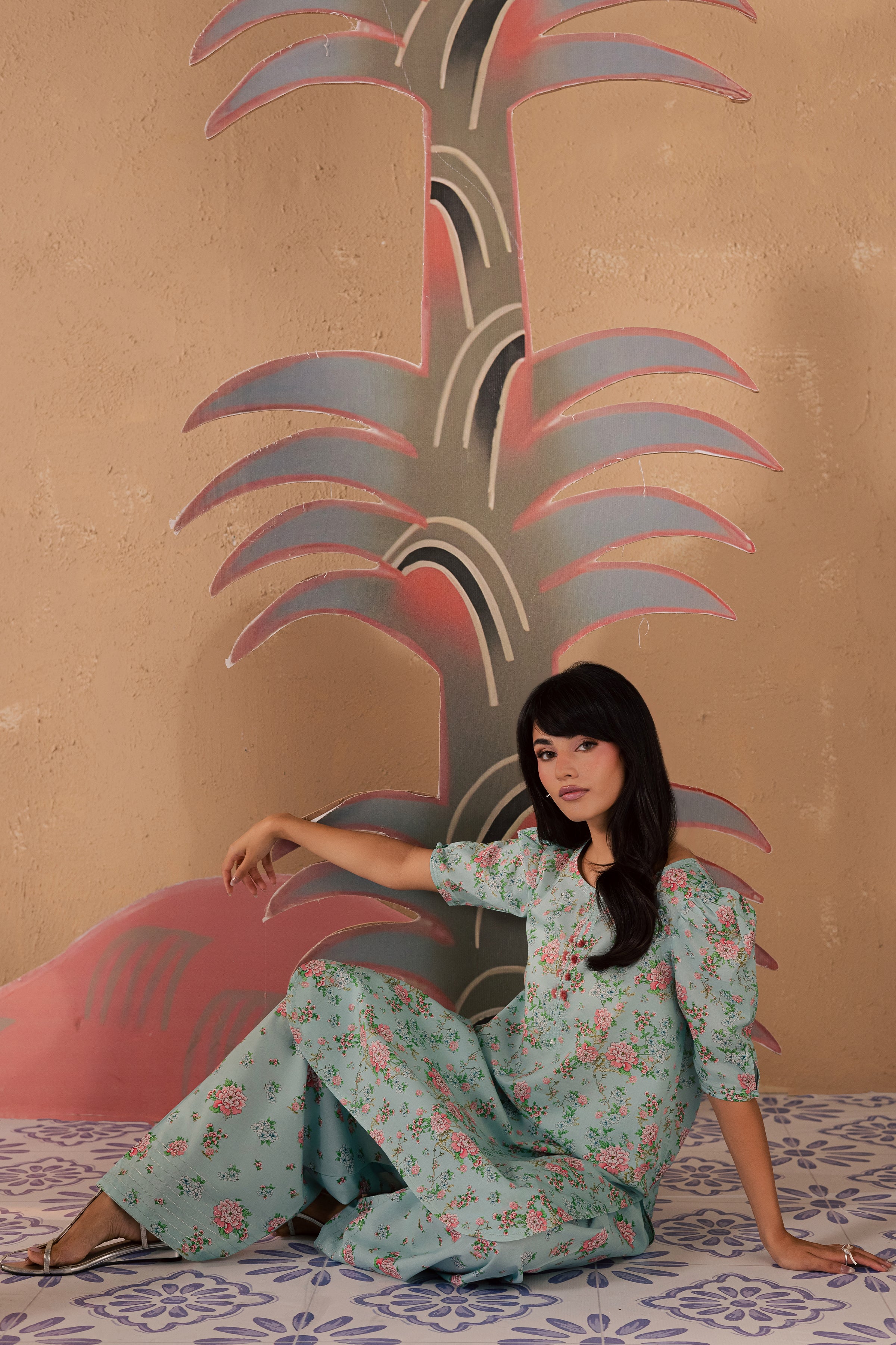  Blue Zerin 2Pc - Printed Lawn Dress BATIKSS26  BATIK   XS / Sky Blue / Lawn-S / Sky Blue / Lawn-M / Sky Blue / Lawn-L / Sky Blue / Lawn-XL / Sky Blue / Lawn
