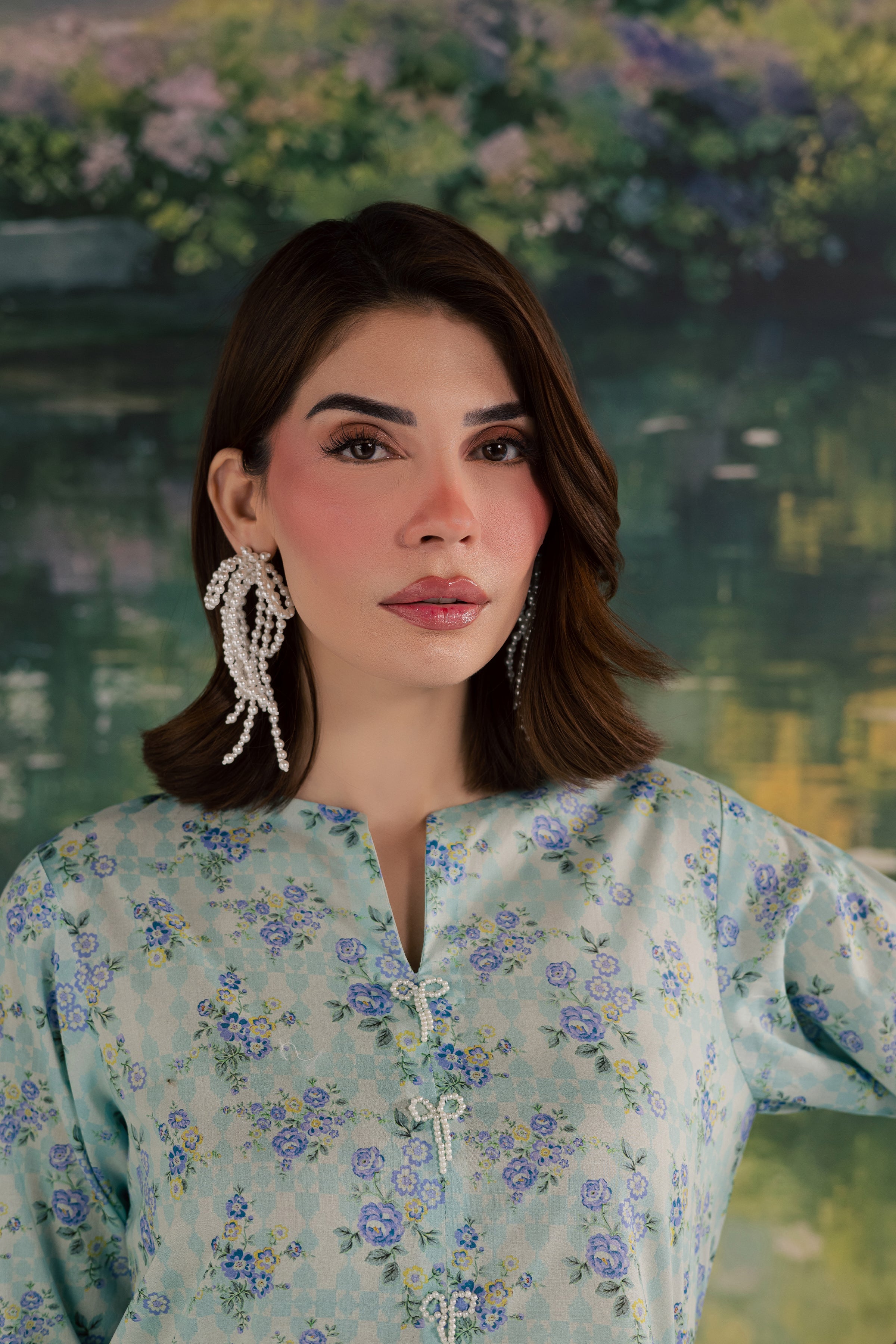  Bluey 2Pc - Printed Lawn Dress BATIKSS26  BATIK   XS / Blue / Lawn-S / Blue / Lawn-M / Blue / Lawn-L / Blue / Lawn-XL / Blue / Lawn