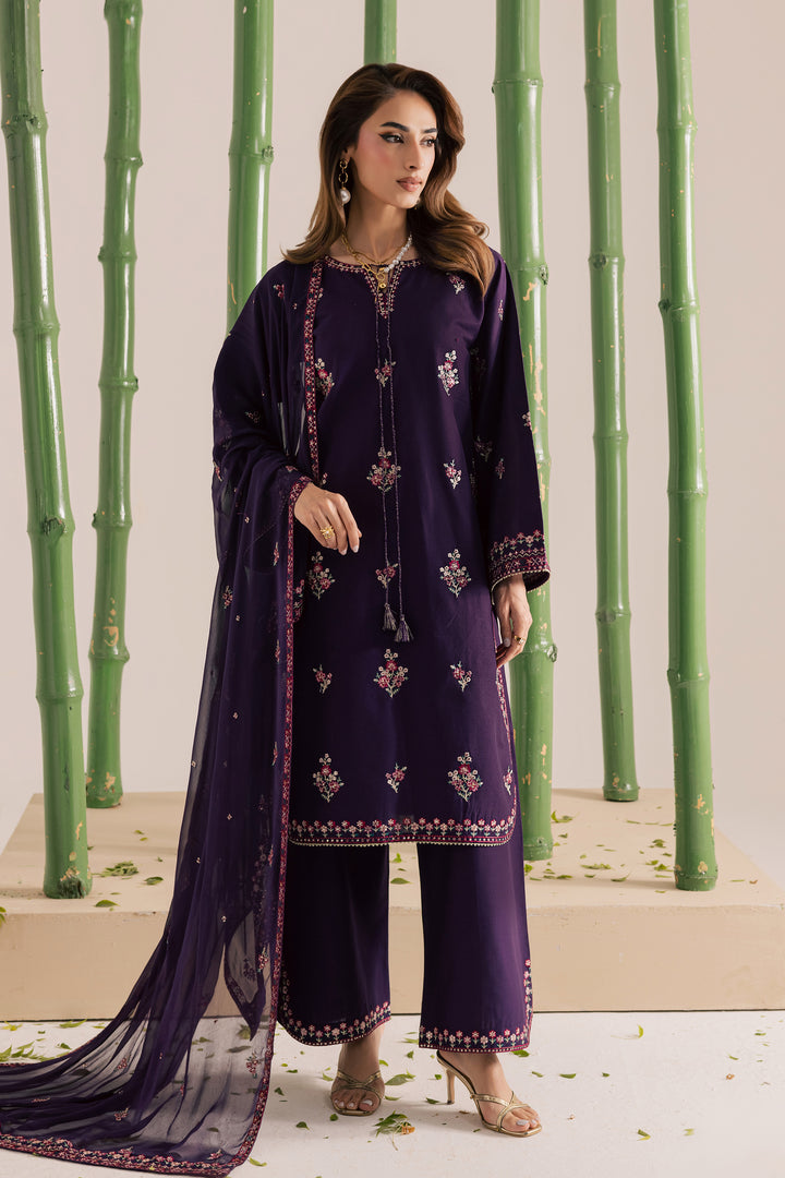  Brasilia 3Pc - Embroidered Khaddar Dress BATIK WINTER PRET 2025  BATIK   XS / Purple / Khaddar-S / Purple / Khaddar-M / Purple / Khaddar-L / Purple / Khaddar-XL / Purple / Khaddar