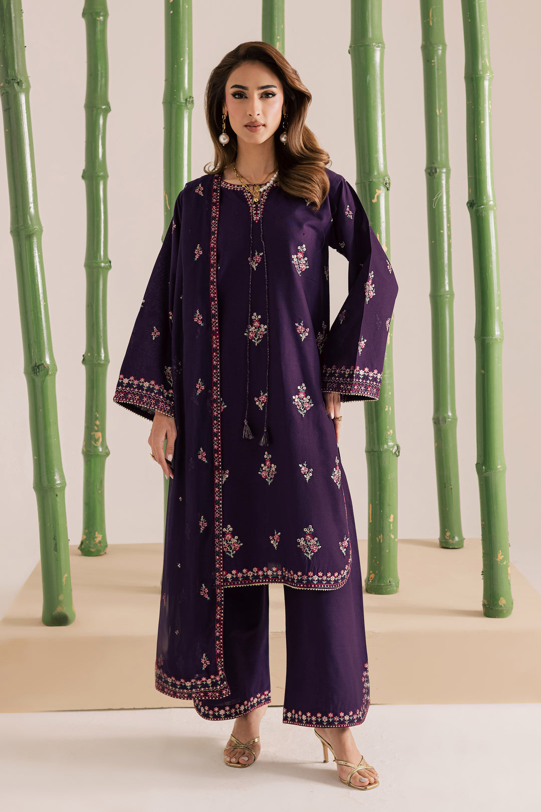  Brasilia 3Pc - Embroidered Khaddar Dress BATIK WINTER PRET 2025  BATIK   XS / Purple / Khaddar-S / Purple / Khaddar-M / Purple / Khaddar-L / Purple / Khaddar-XL / Purple / Khaddar
