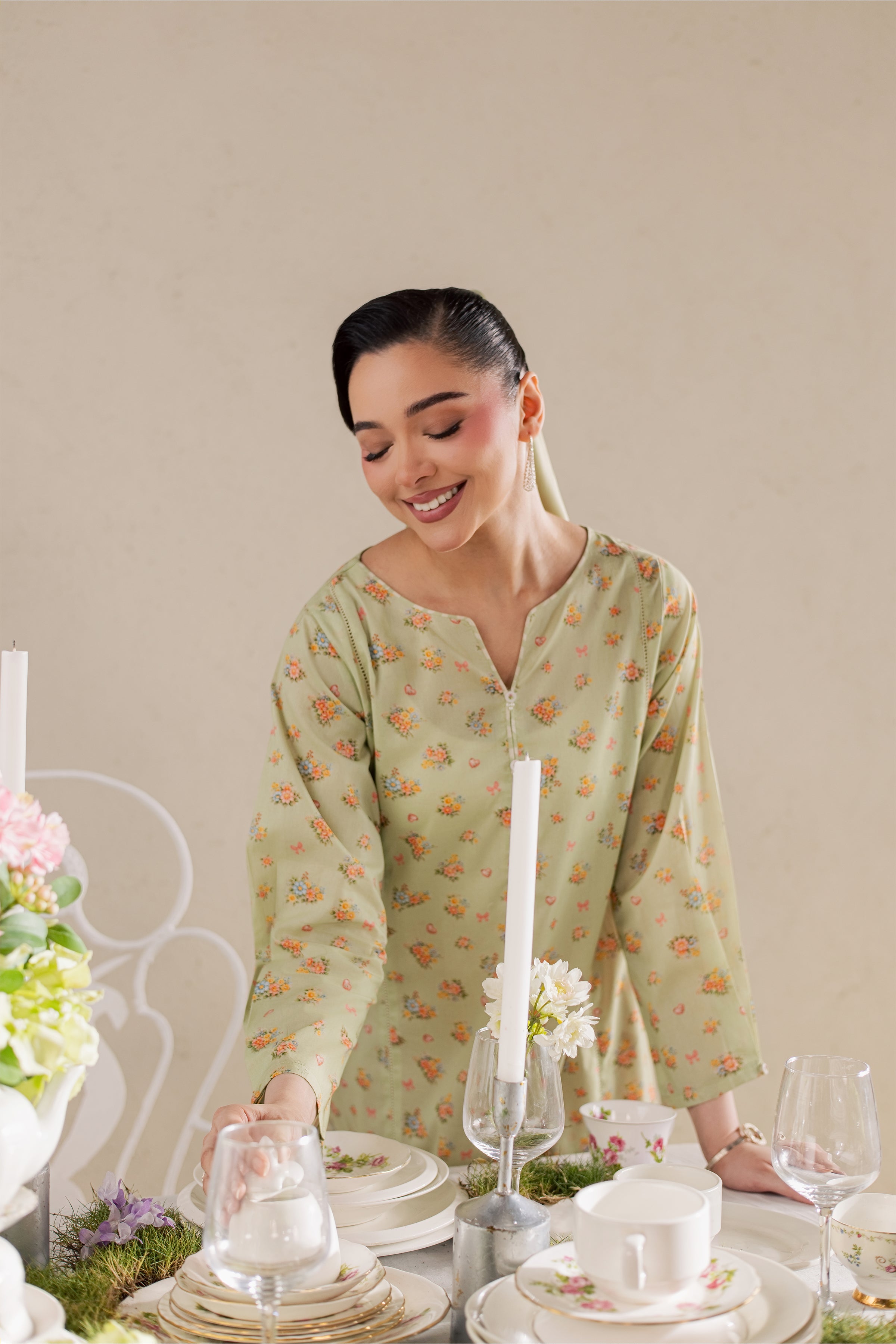  Brian 2Pc - Printed Lawn Dress BATIKSS26  BATIK   XS / Green / Lawn-S / Green / Lawn-M / Green / Lawn-L / Green / Lawn-XL / Green / Lawn