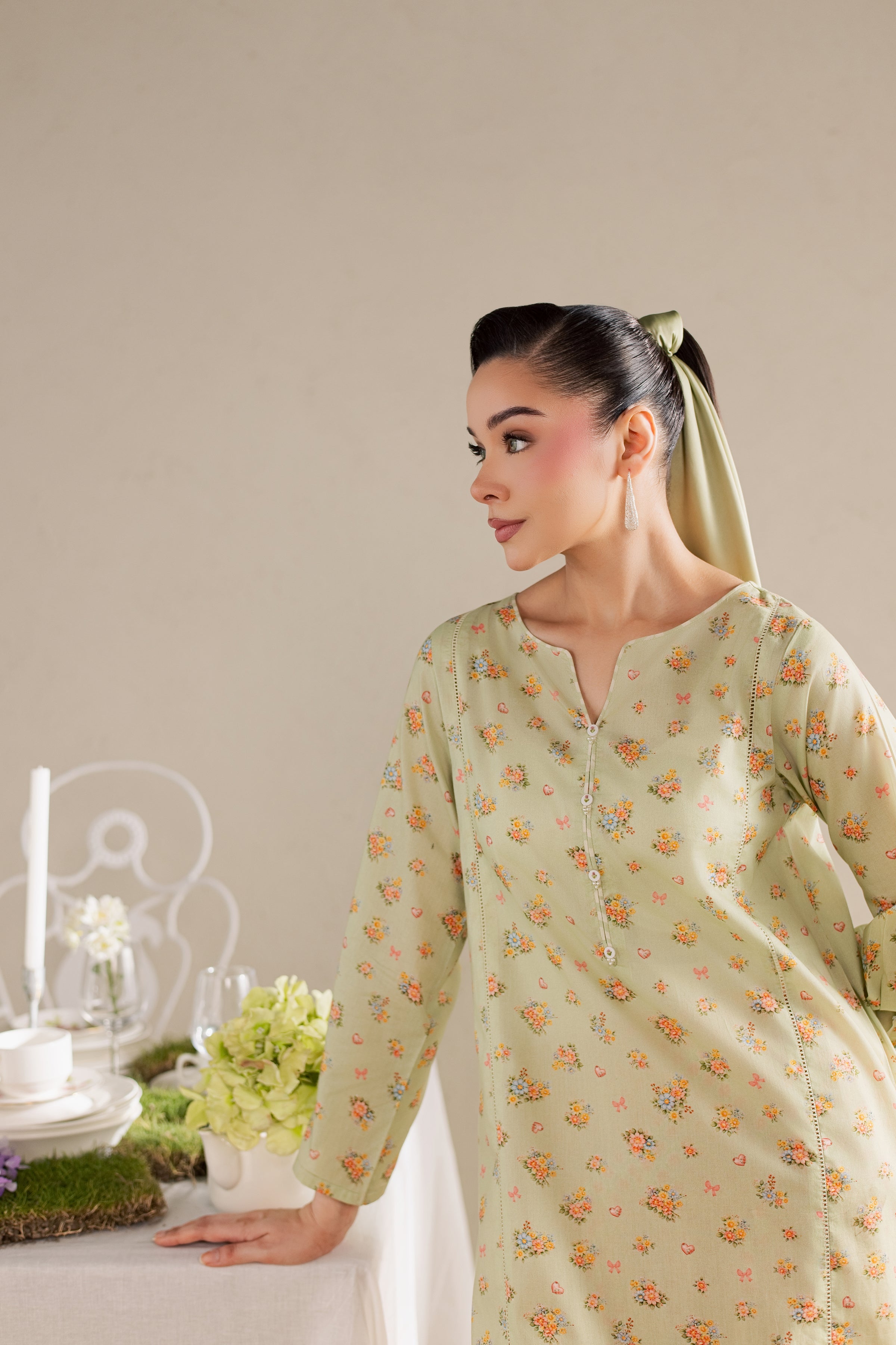  Brian 2Pc - Printed Lawn Dress BATIKSS26  BATIK   XS / Green / Lawn-S / Green / Lawn-M / Green / Lawn-L / Green / Lawn-XL / Green / Lawn