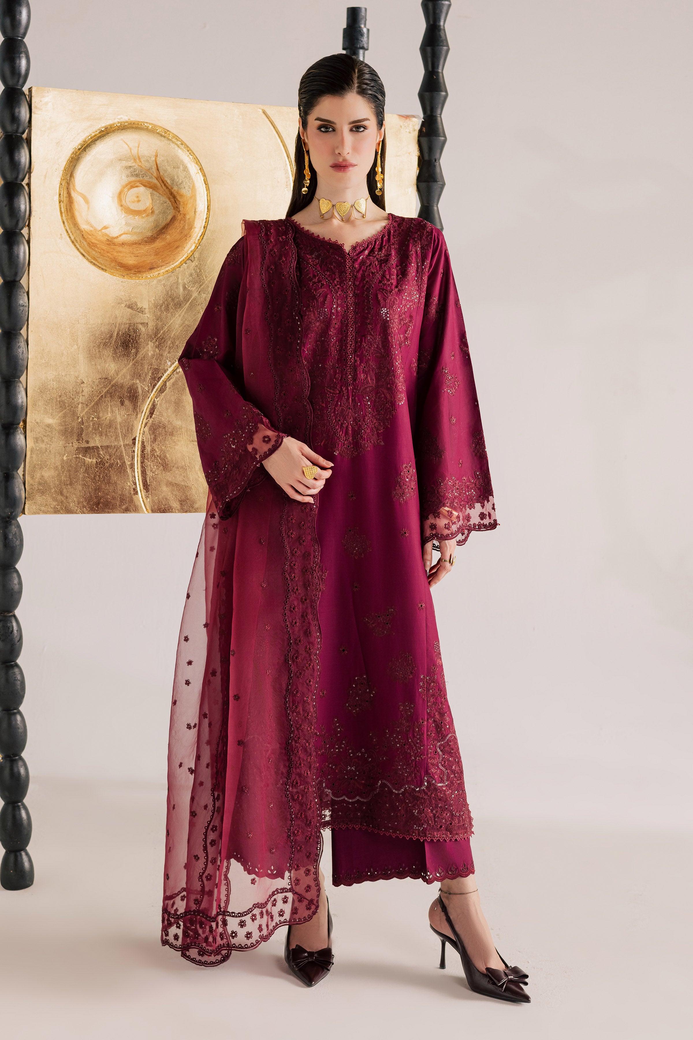 Burgundy Kyra 3Pc