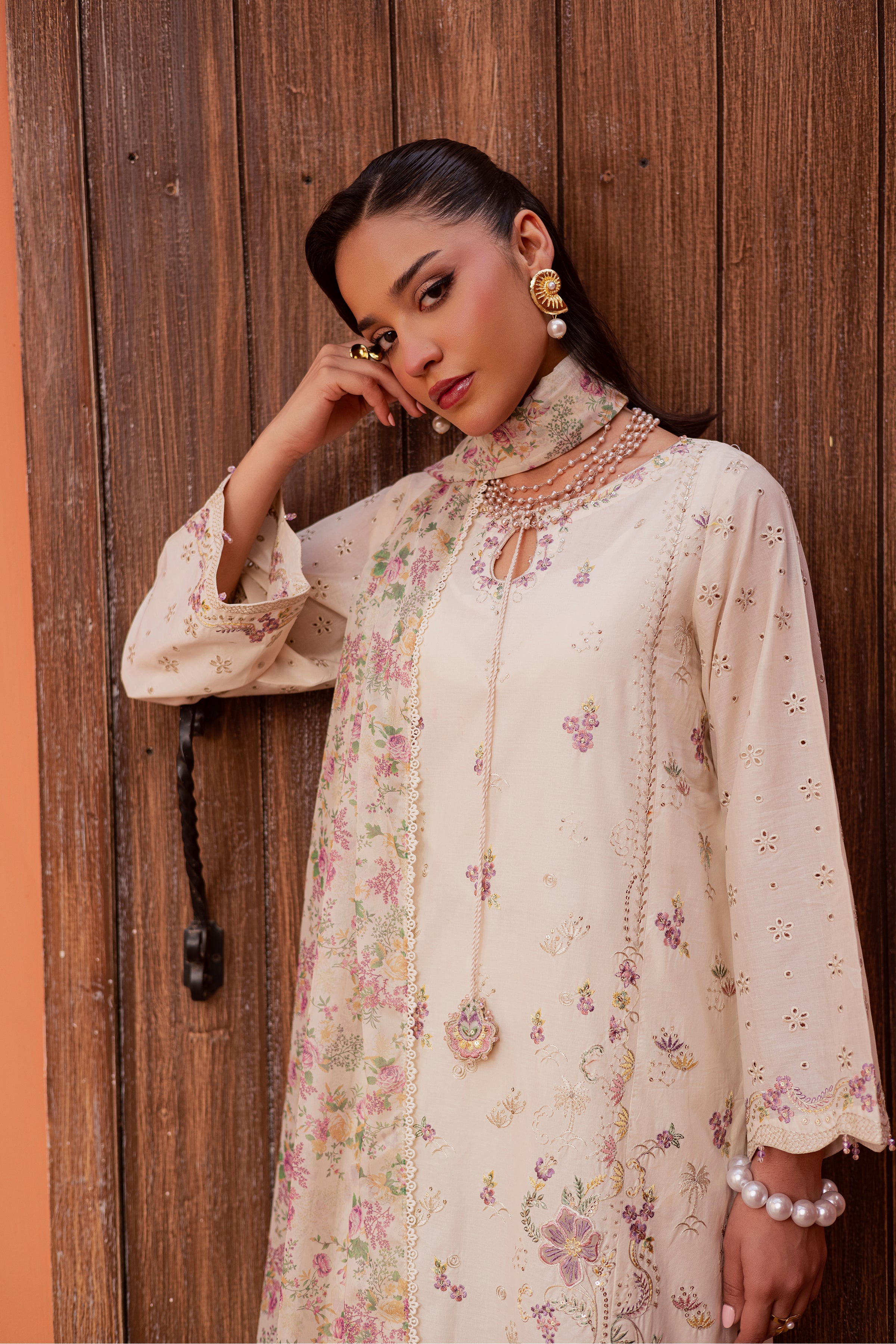  Canberra 3Pc - Festive Embroidered Lawn BATIKEID2026  BATIK   XS / Off White / Pima Lawn-S / Off White / Pima Lawn-M / Off White / Pima Lawn-L / Off White / Pima Lawn-XL / Off White / Pima Lawn