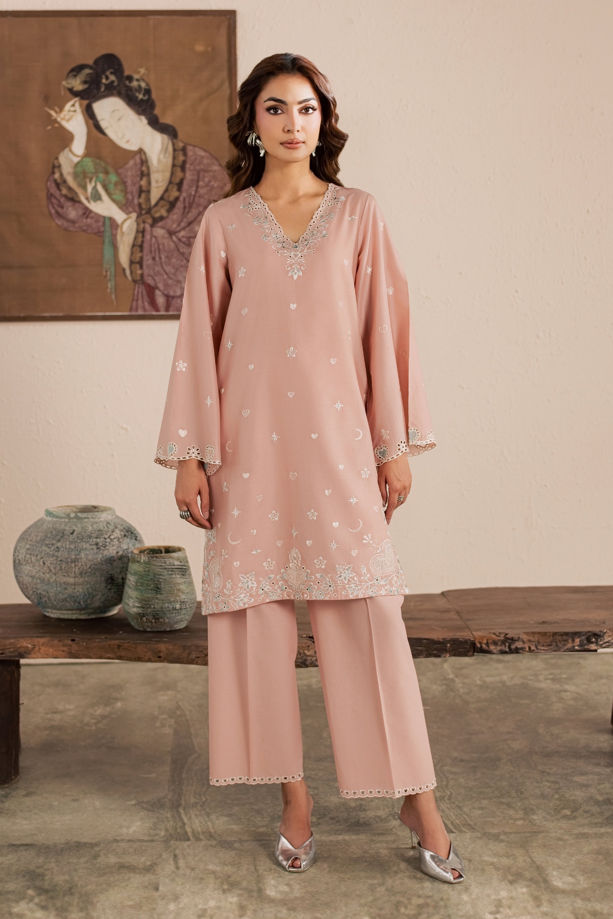  Candy Moon 2Pc - Embroidered Lawn Dress EverydayEdit26  BATIK   XS / Candy Pink / Pima Lawn-S / Candy Pink / Pima Lawn-M / Candy Pink / Pima Lawn-L / Candy Pink / Pima Lawn-XL / Candy Pink / Pima Lawn