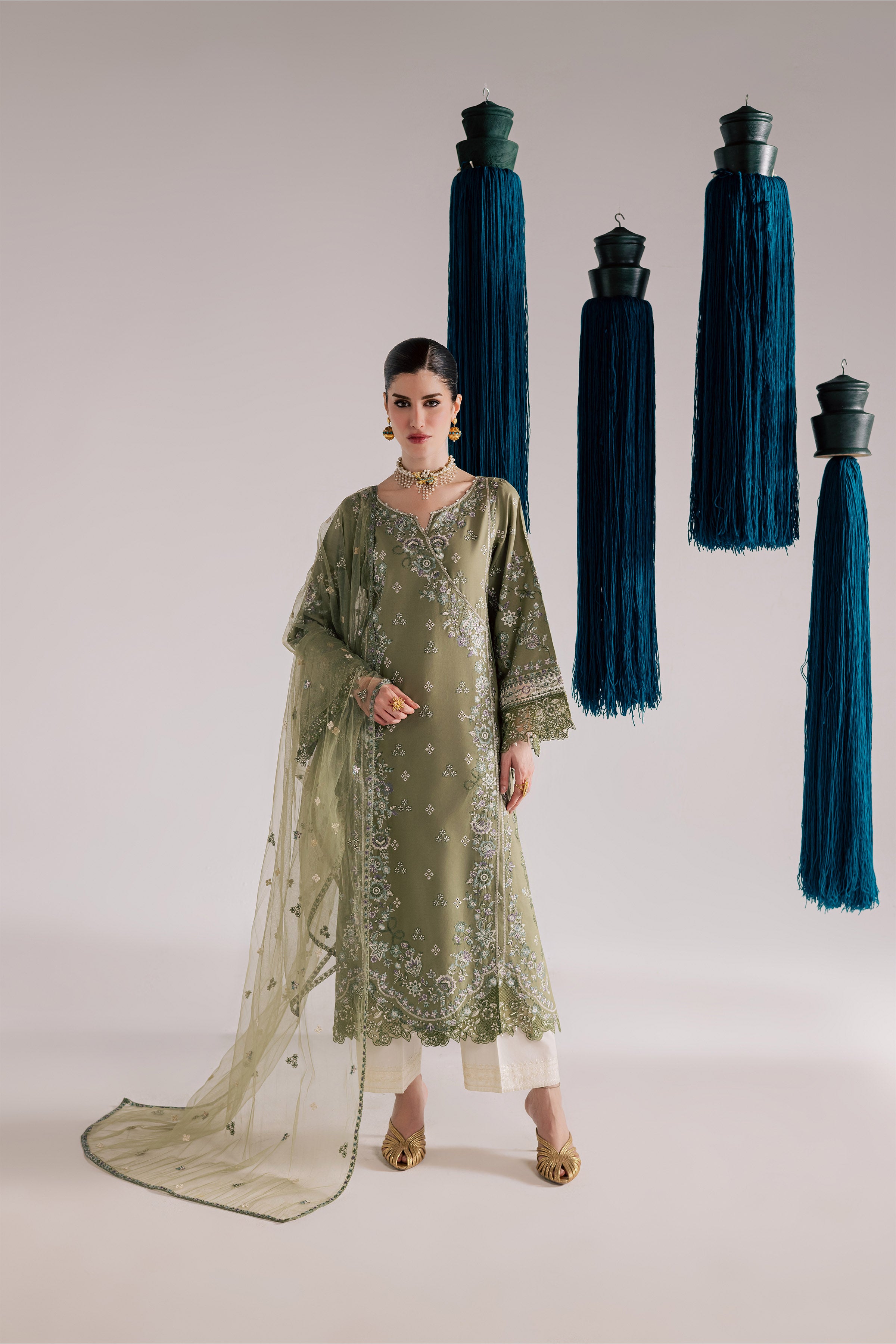  Caniya 3Pc - Festive Eid Pret BATIKSS26  BATIK   XS / Moss Eggnog / Pima Lawn-S / Moss Eggnog / Pima Lawn-M / Moss Eggnog / Pima Lawn-L / Moss Eggnog / Pima Lawn-XL / Moss Eggnog / Pima Lawn