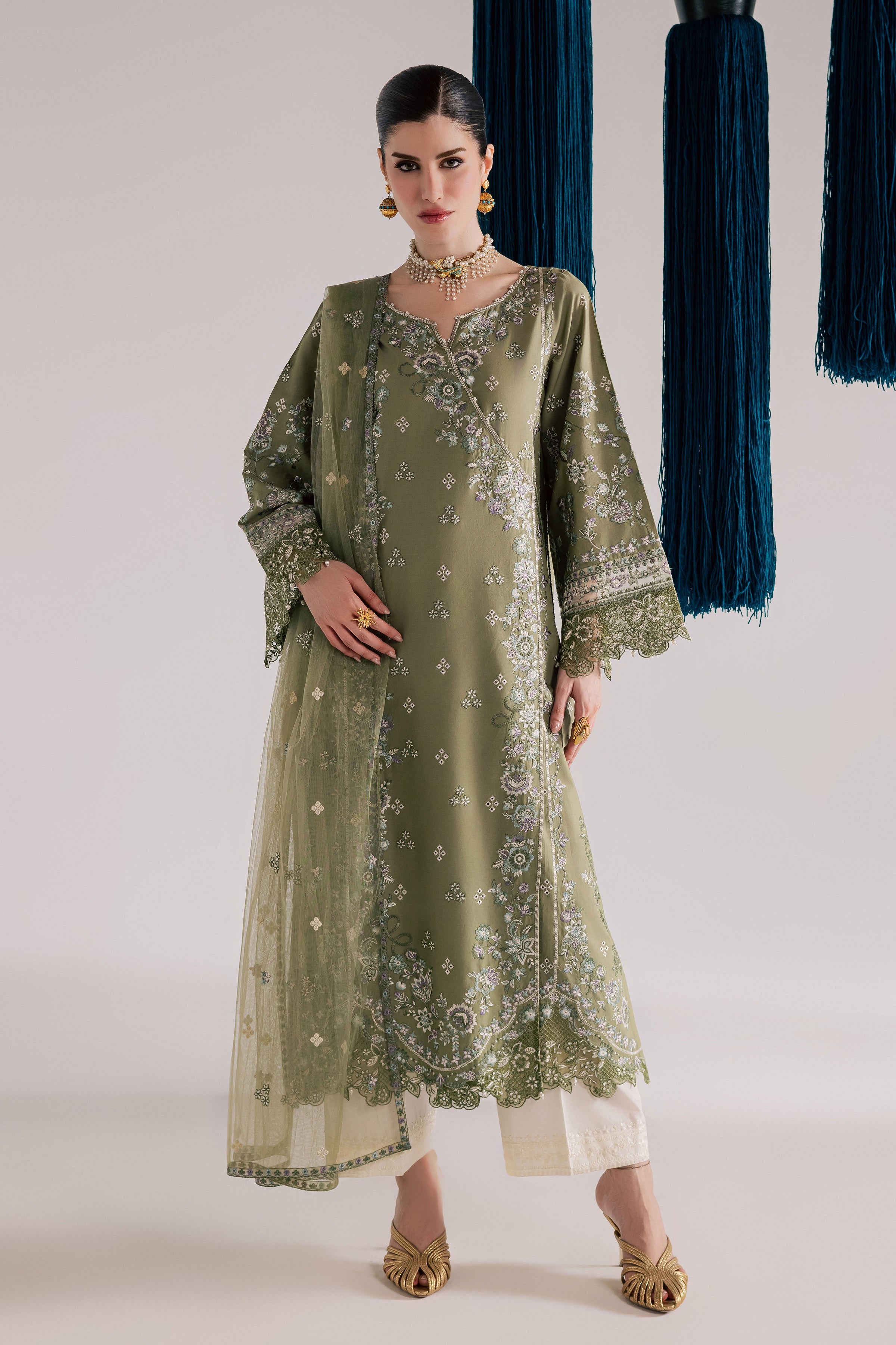  Caniya 3Pc - Festive Eid Pret BATIKSS26  BATIK   XS / Moss Eggnog / Pima Lawn-S / Moss Eggnog / Pima Lawn-M / Moss Eggnog / Pima Lawn-L / Moss Eggnog / Pima Lawn-XL / Moss Eggnog / Pima Lawn
