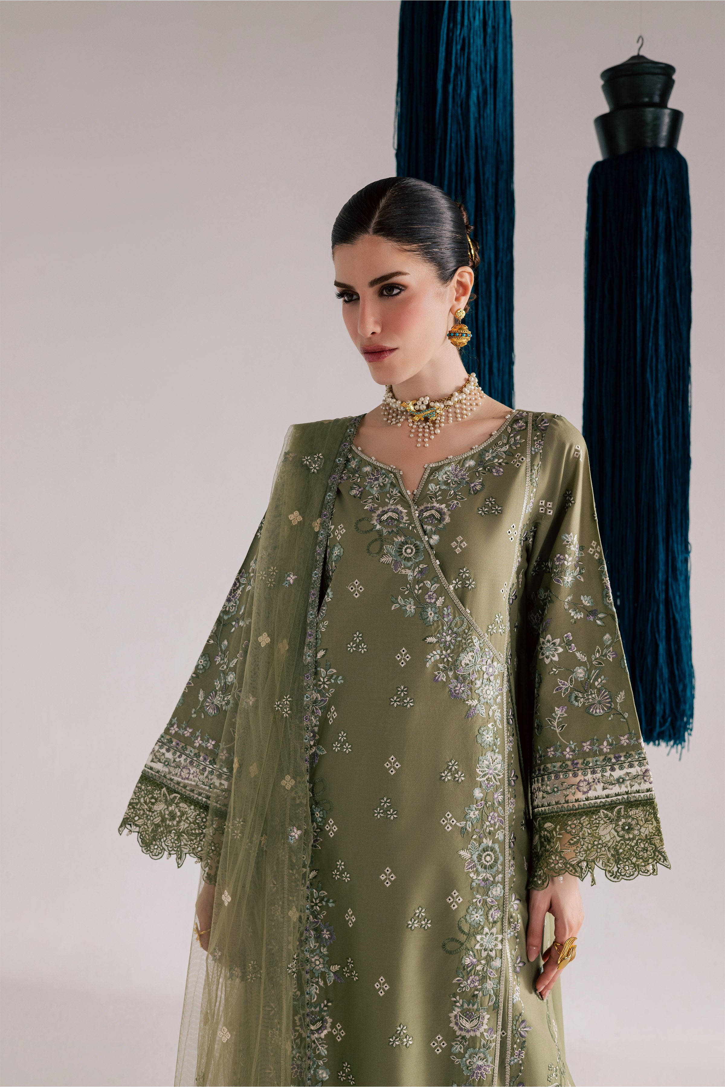  Caniya 3Pc - Festive Eid Pret BATIKSS26  BATIK   XS / Moss Eggnog / Pima Lawn-S / Moss Eggnog / Pima Lawn-M / Moss Eggnog / Pima Lawn-L / Moss Eggnog / Pima Lawn-XL / Moss Eggnog / Pima Lawn