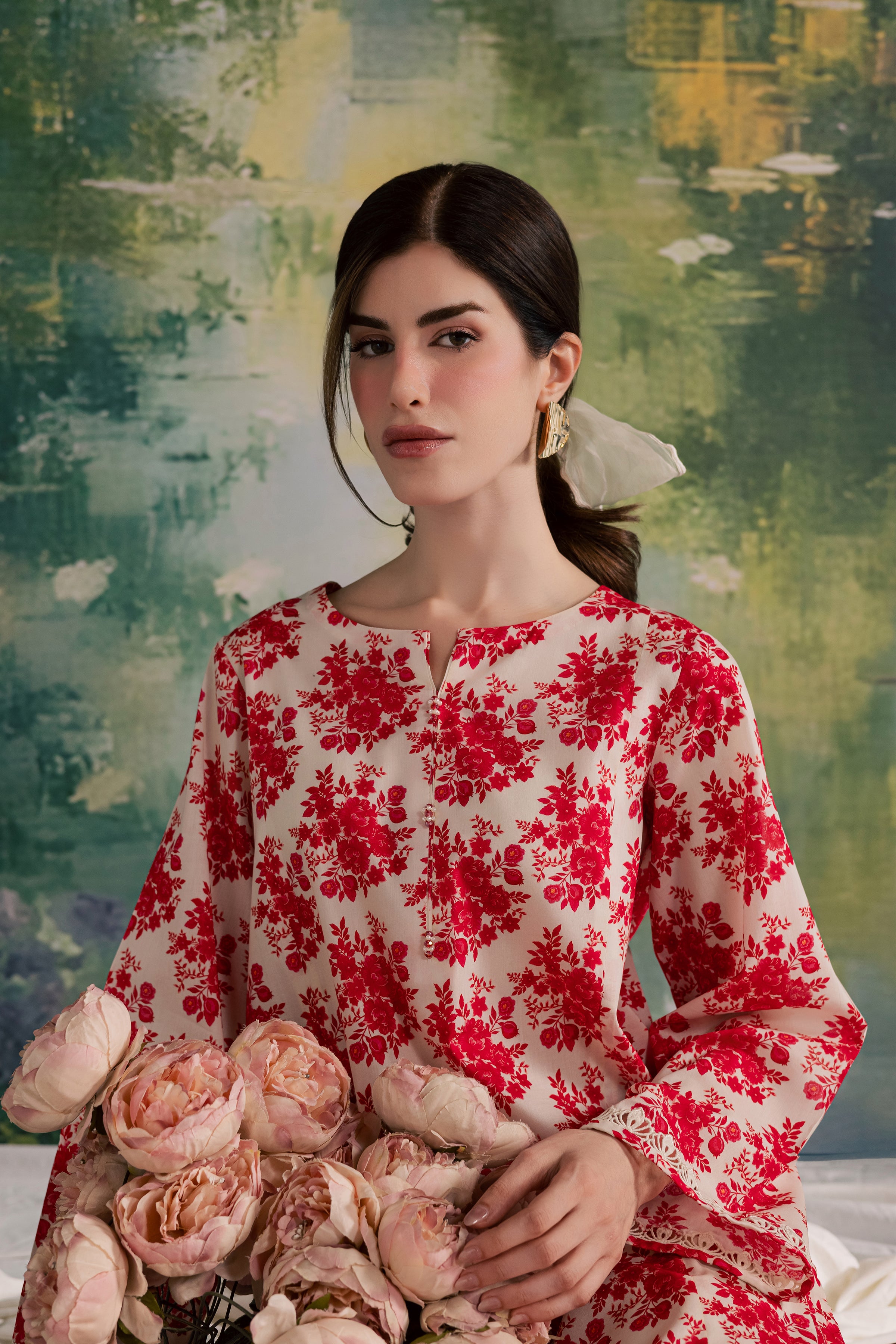  Cardi 2Pc - Printed Lawn Dress BATIKSS26  BATIK   XS / Off White / Lawn-S / Off White / Lawn-M / Off White / Lawn-L / Off White / Lawn-XL / Off White / Lawn