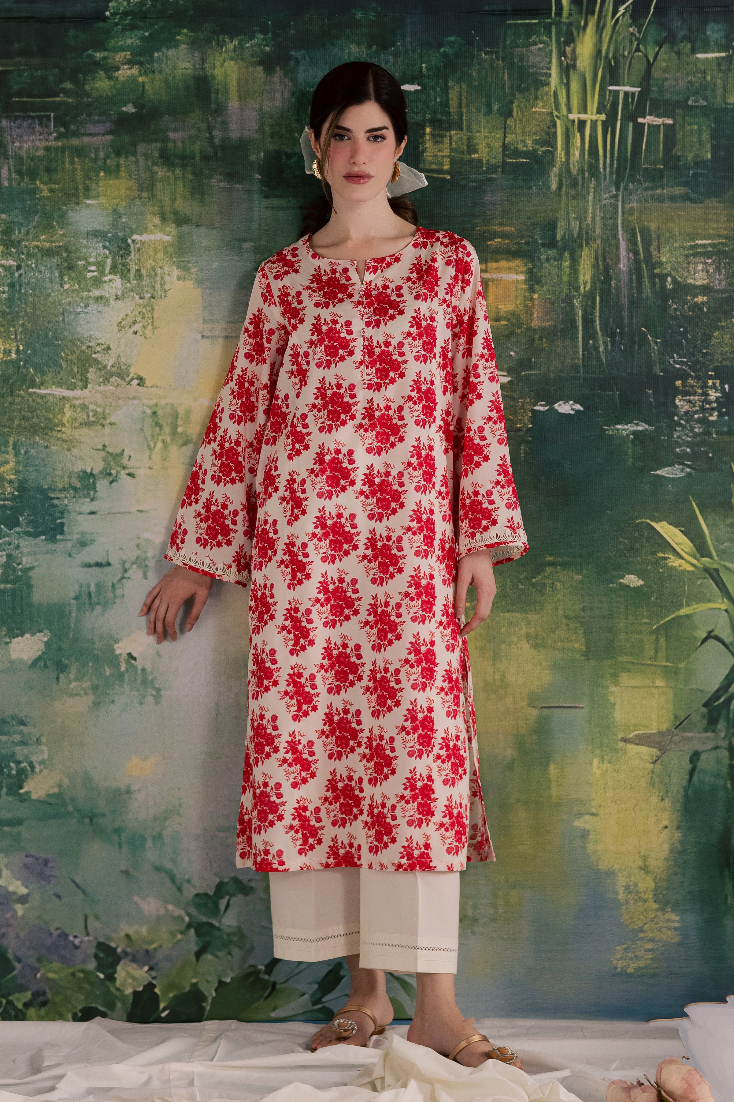  Cardi 2Pc - Printed Lawn Dress BATIKSS26  BATIK   XS / Off White / Lawn-S / Off White / Lawn-M / Off White / Lawn-L / Off White / Lawn-XL / Off White / Lawn