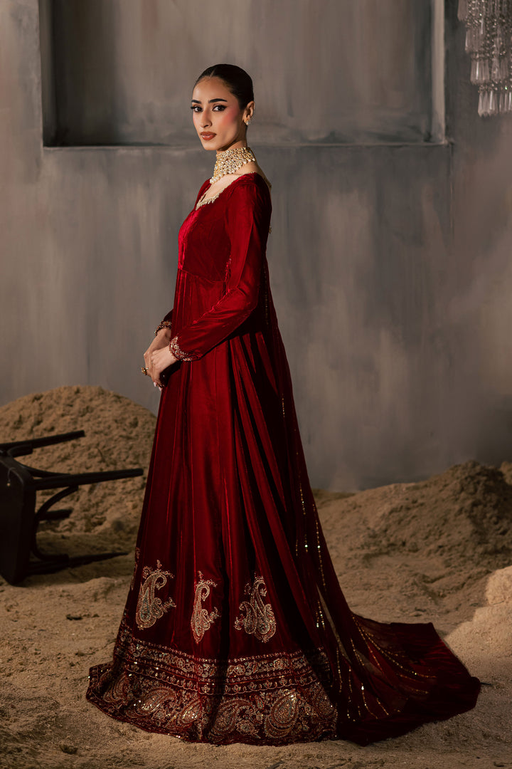  Carnation 3Pc - Velvet Luxe Pret BATIKLuxePRET2025  BATIK   XS / Red / Velvet-S / Red / Velvet-M / Red / Velvet-L / Red / Velvet-XL / Red / Velvet