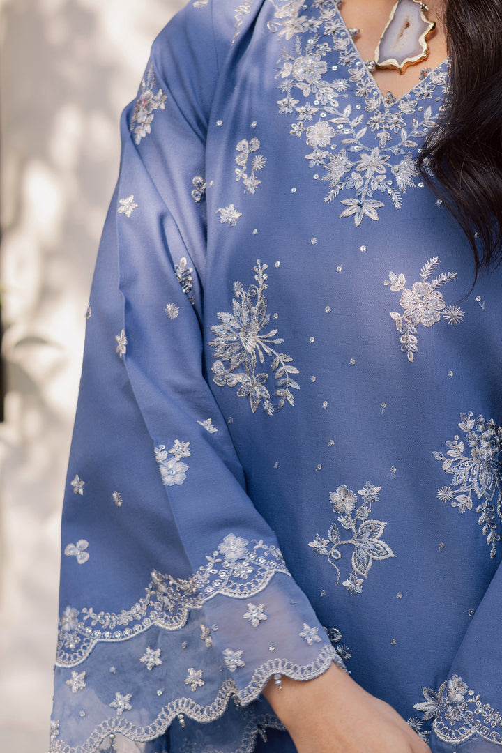  Chaandi 3Pc - Embroidered Khaddar Dress BATIK WINTER PRET 2025  BATIK   XS / Blue Horizon / Khaddar-S / Blue Horizon / Khaddar-M / Blue Horizon / Khaddar-L / Blue Horizon / Khaddar-XL / Blue Horizon / Khaddar