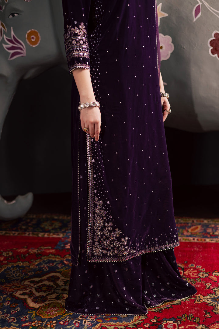  Chamak 3Pc - Velvet Luxe Pret BATIKLuxePRET2025  BATIK   XS / Lavender / Velvet-S / Lavender / Velvet-M / Lavender / Velvet-L / Lavender / Velvet-XL / Lavender / Velvet