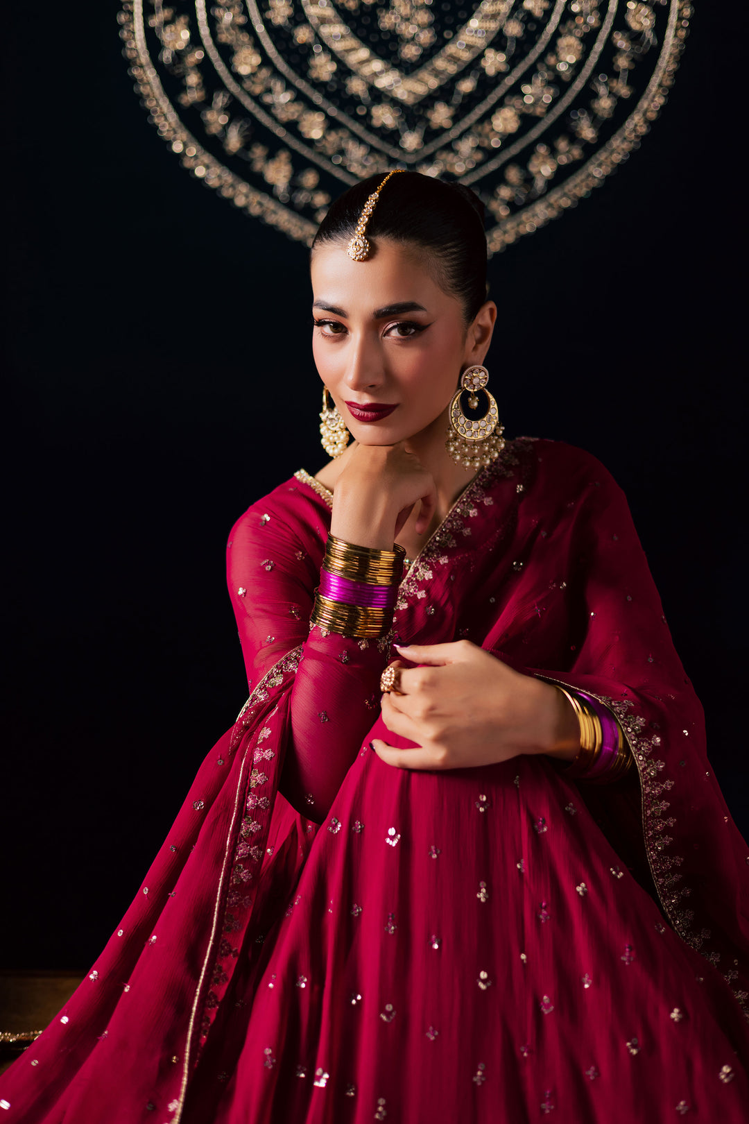  Che'rie 3Pc - Velvet Luxe Pret BATIKLuxePRET2025  BATIK   XS / Fuchsia Pink / Velvet-S / Fuchsia Pink / Velvet-M / Fuchsia Pink / Velvet-L / Fuchsia Pink / Velvet-XL / Fuchsia Pink / Velvet