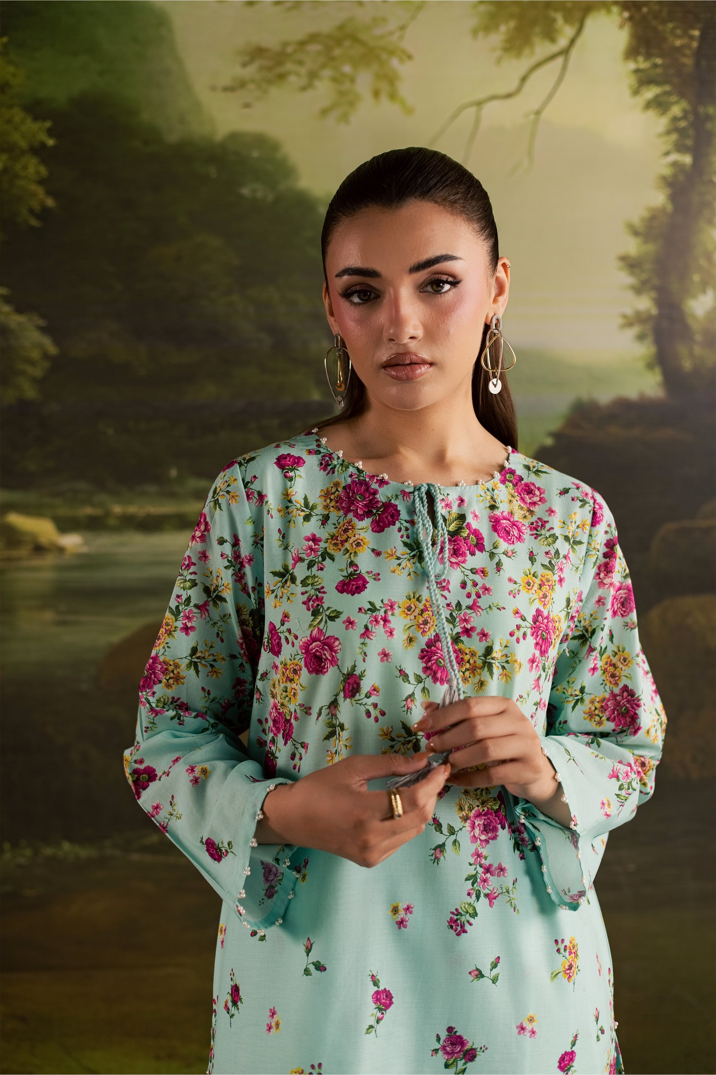  Chelsea 2Pc - Printed Lawn Dress BATIKSS26  BATIK   XS / Ice Blue / Lawn-S / Ice Blue / Lawn-M / Ice Blue / Lawn-L / Ice Blue / Lawn-XL / Ice Blue / Lawn