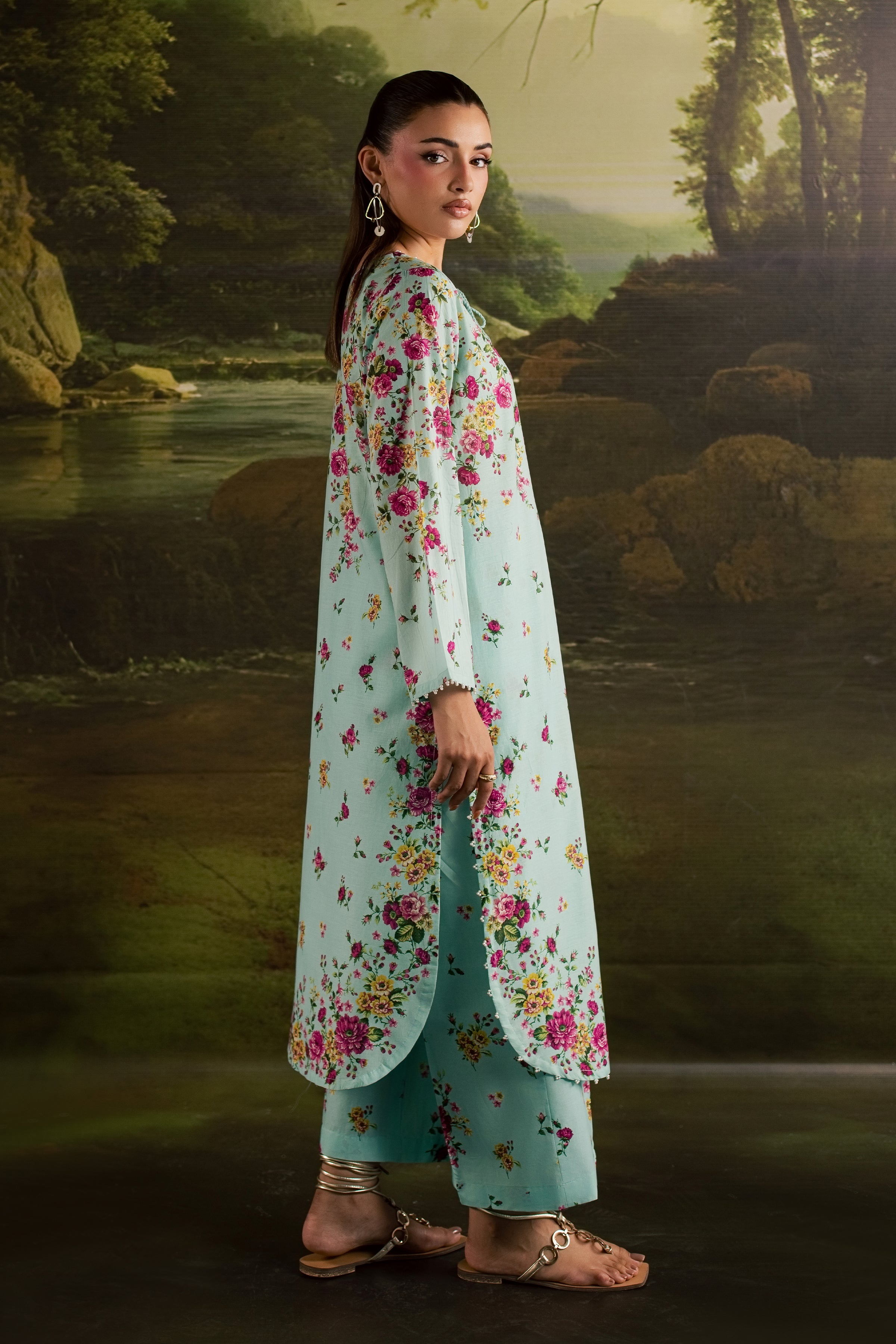  Chelsea 2Pc - Printed Lawn Dress BATIKSS26  BATIK   XS / Ice Blue / Lawn-S / Ice Blue / Lawn-M / Ice Blue / Lawn-L / Ice Blue / Lawn-XL / Ice Blue / Lawn