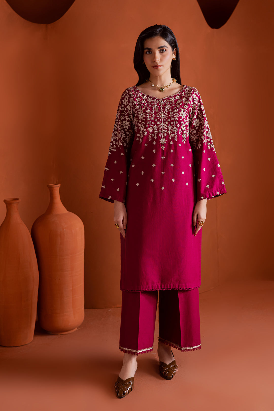  Cherry on top 2Pc - Embroidered Khaddar Dress BATIK WINTER PRET 2025  BATIK   XS / Rasberry Pink / Khaddar-S / Rasberry Pink / Khaddar-M / Rasberry Pink / Khaddar-L / Rasberry Pink / Khaddar-XL / Rasberry Pink / Khaddar