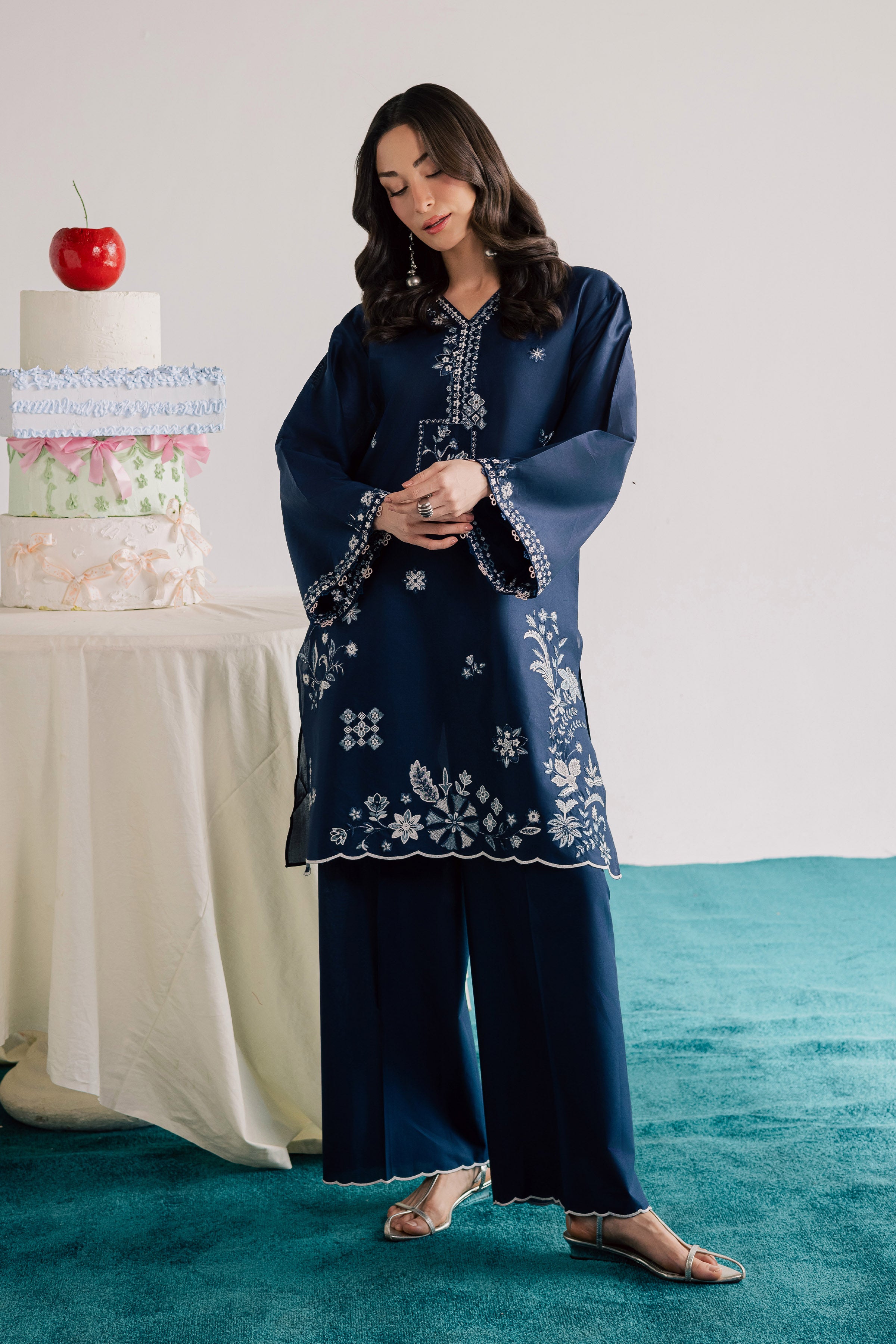  Ciel 2Pc - Embroidered Lawn Dress EverydayEdit26  BATIK   XS / Midnight Blue / Pima Lawn-S / Midnight Blue / Pima Lawn-M / Midnight Blue / Pima Lawn-L / Midnight Blue / Pima Lawn-XL / Midnight Blue / Pima Lawn