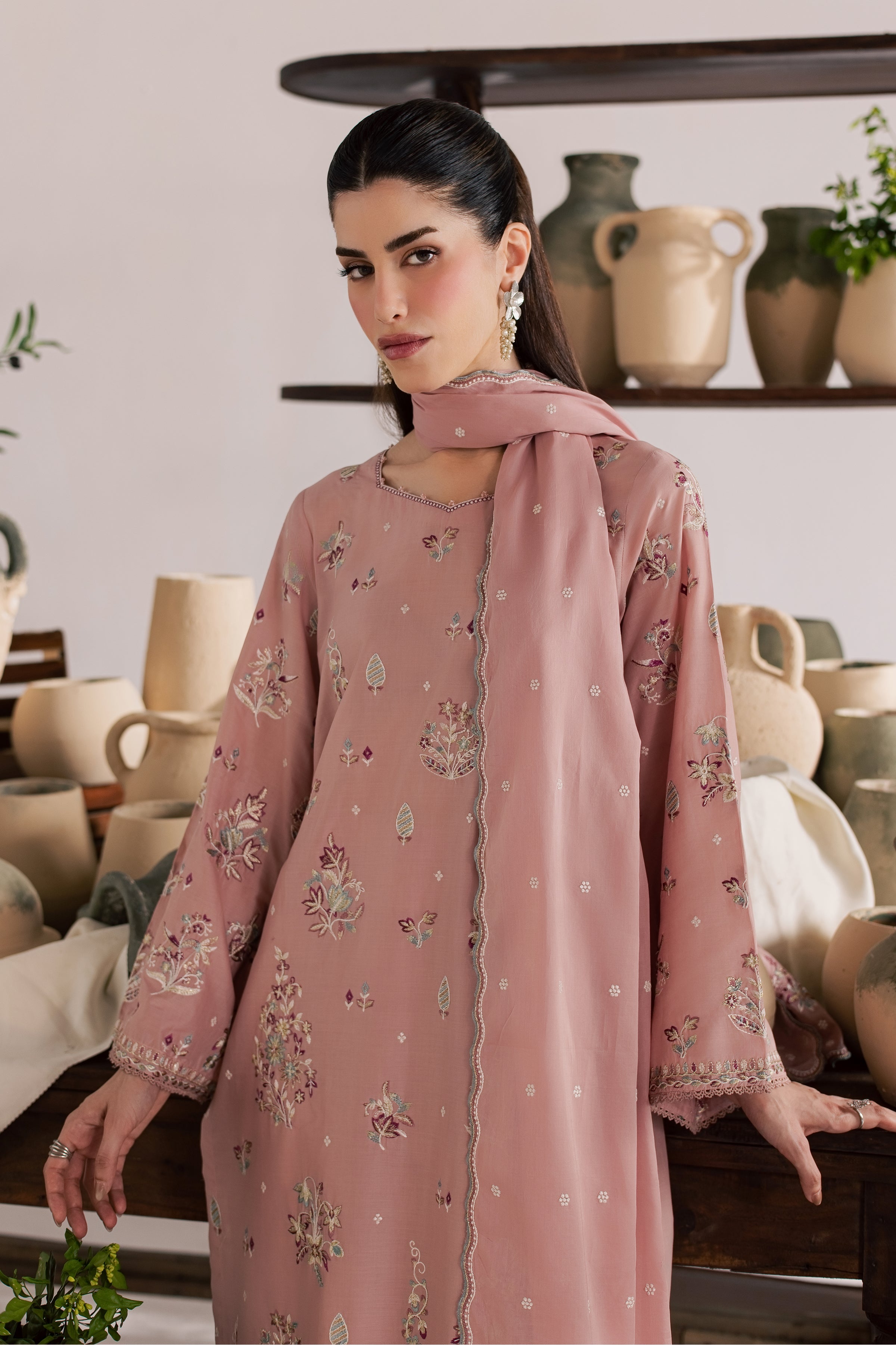  Cloud Pink 3Pc - Embroidered Lawn Dress EverydayEdit26  BATIK   XS / Candy Pink / Pima Lawn-S / Candy Pink / Pima Lawn-M / Candy Pink / Pima Lawn-L / Candy Pink / Pima Lawn-XL / Candy Pink / Pima Lawn