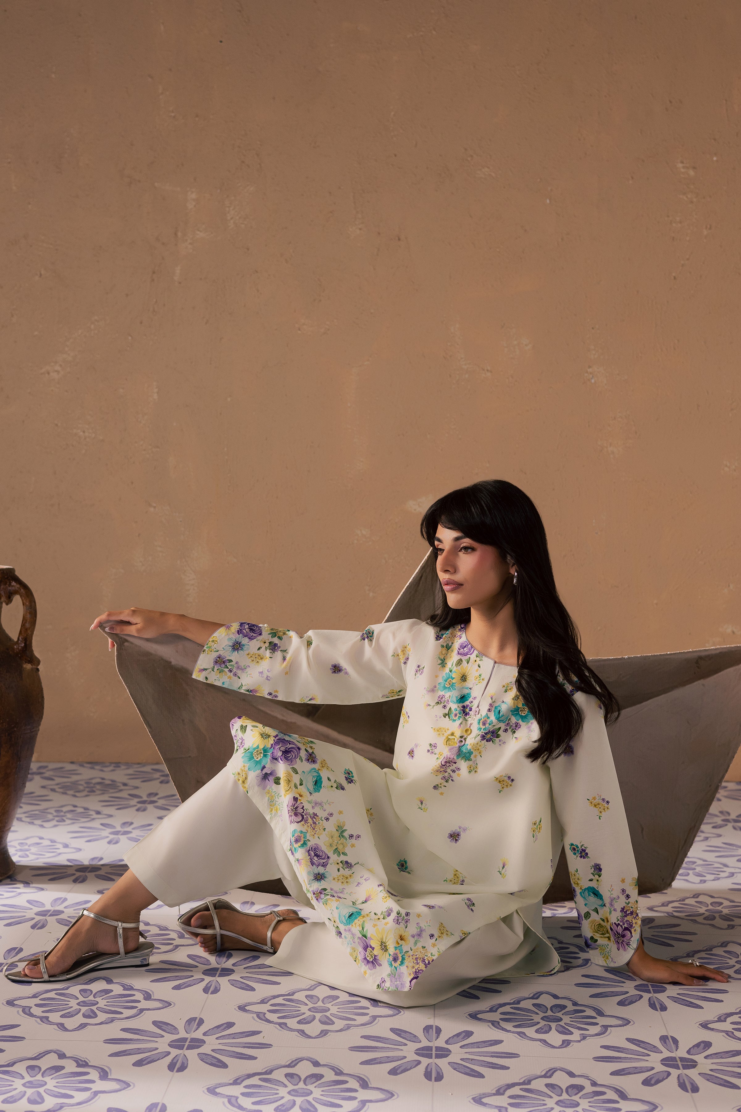  Conard 2Pc - Printed Lawn Dress BATIKSS26  BATIK   XS / Off White / Lawn-S / Off White / Lawn-M / Off White / Lawn-L / Off White / Lawn-XL / Off White / Lawn