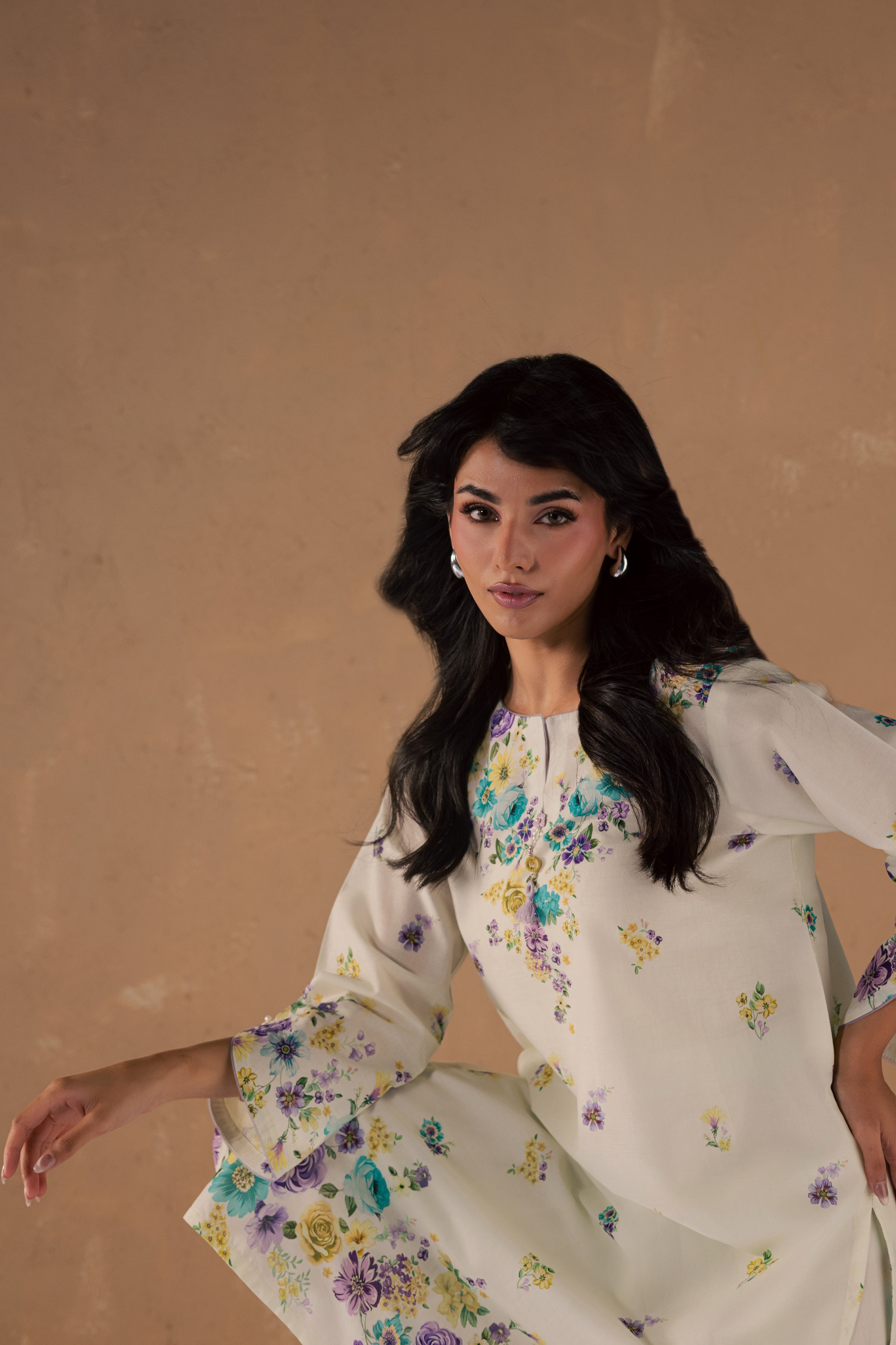  Conard 2Pc - Printed Lawn Dress BATIKSS26  BATIK   XS / Off White / Lawn-S / Off White / Lawn-M / Off White / Lawn-L / Off White / Lawn-XL / Off White / Lawn