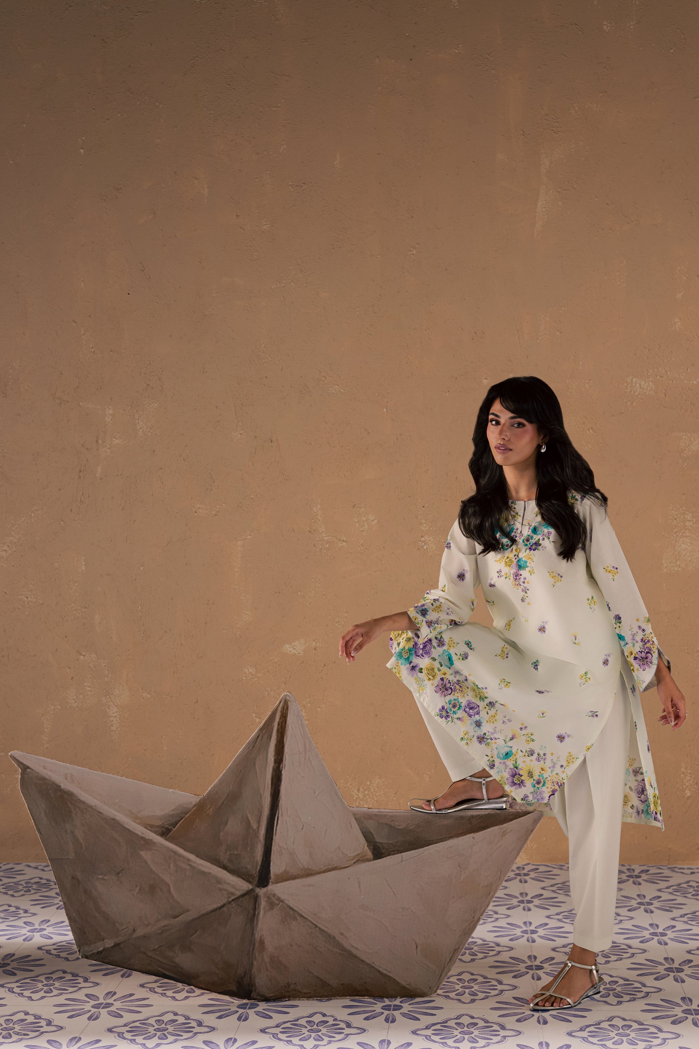  Conard 2Pc - Printed Lawn Dress BATIKSS26  BATIK   XS / Off White / Lawn-S / Off White / Lawn-M / Off White / Lawn-L / Off White / Lawn-XL / Off White / Lawn
