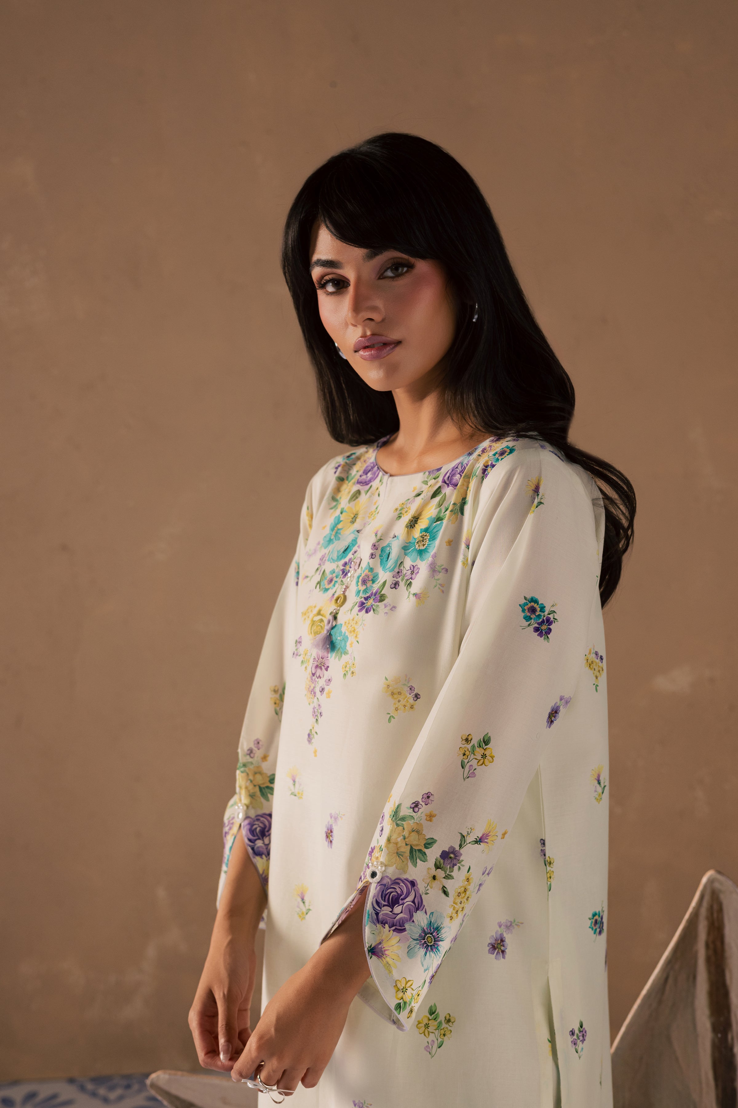 Conard 2Pc - Printed Lawn Dress BATIKSS26  BATIK   XS / Off White / Lawn-S / Off White / Lawn-M / Off White / Lawn-L / Off White / Lawn-XL / Off White / Lawn